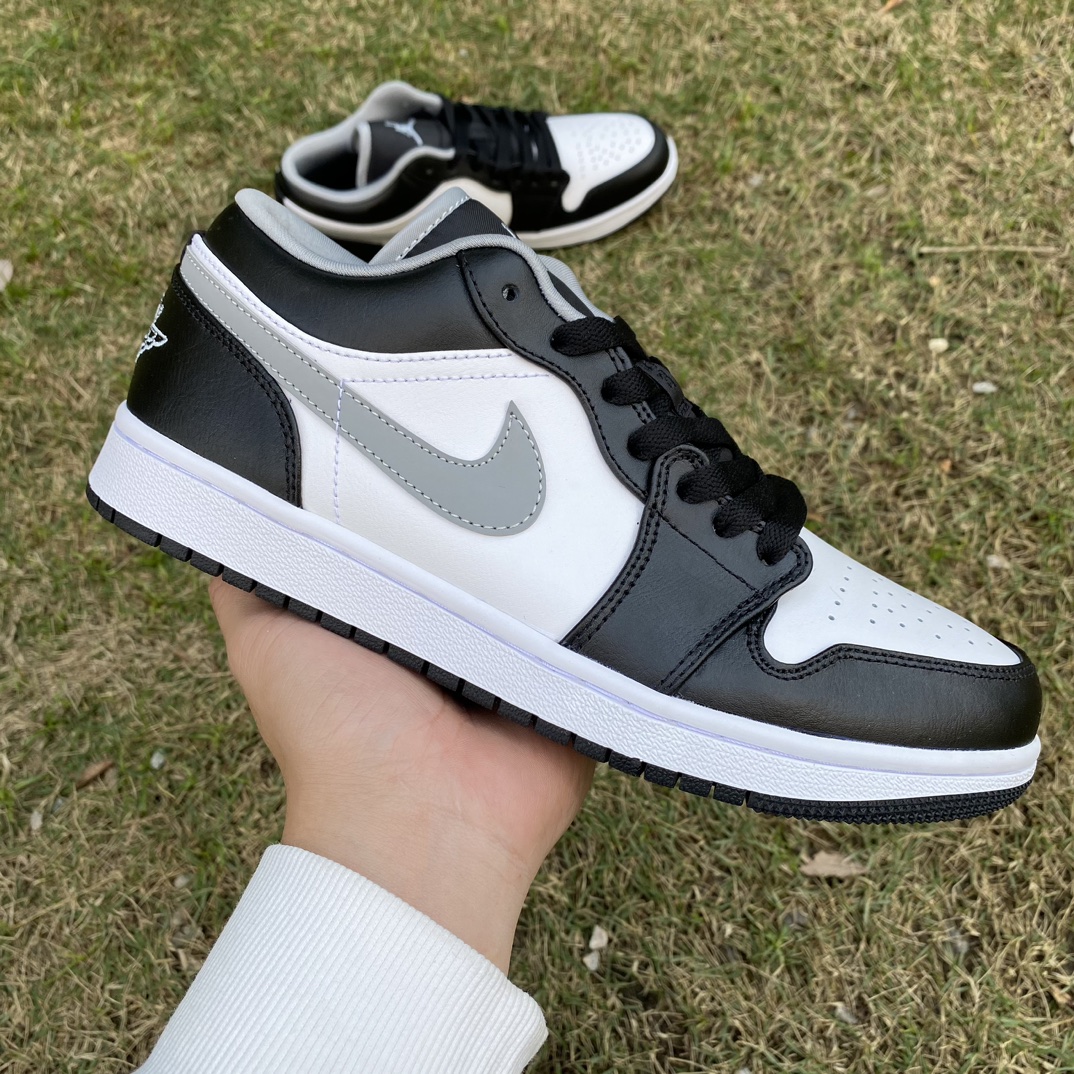 Jordan 1 Low Black White Grey 553558-040