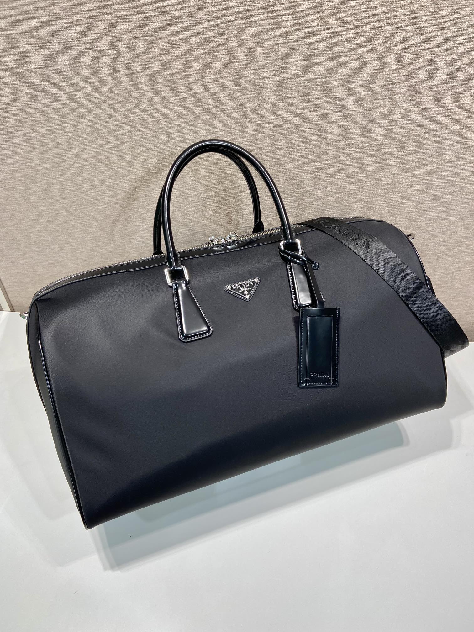 prada nylon fabric Travel bags
