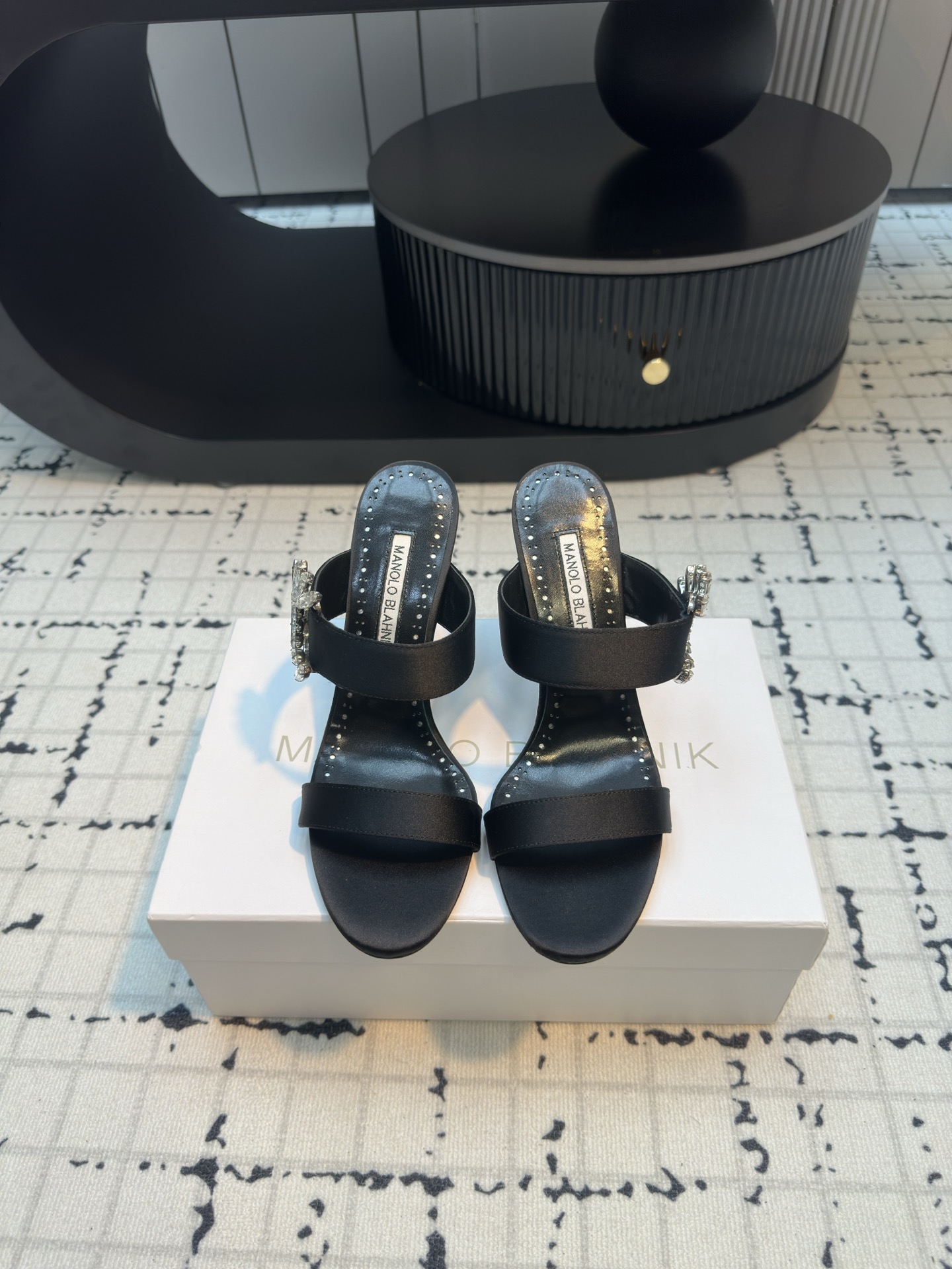 Manolo Blahnik 2024 Chivela 90 Satin Sandal