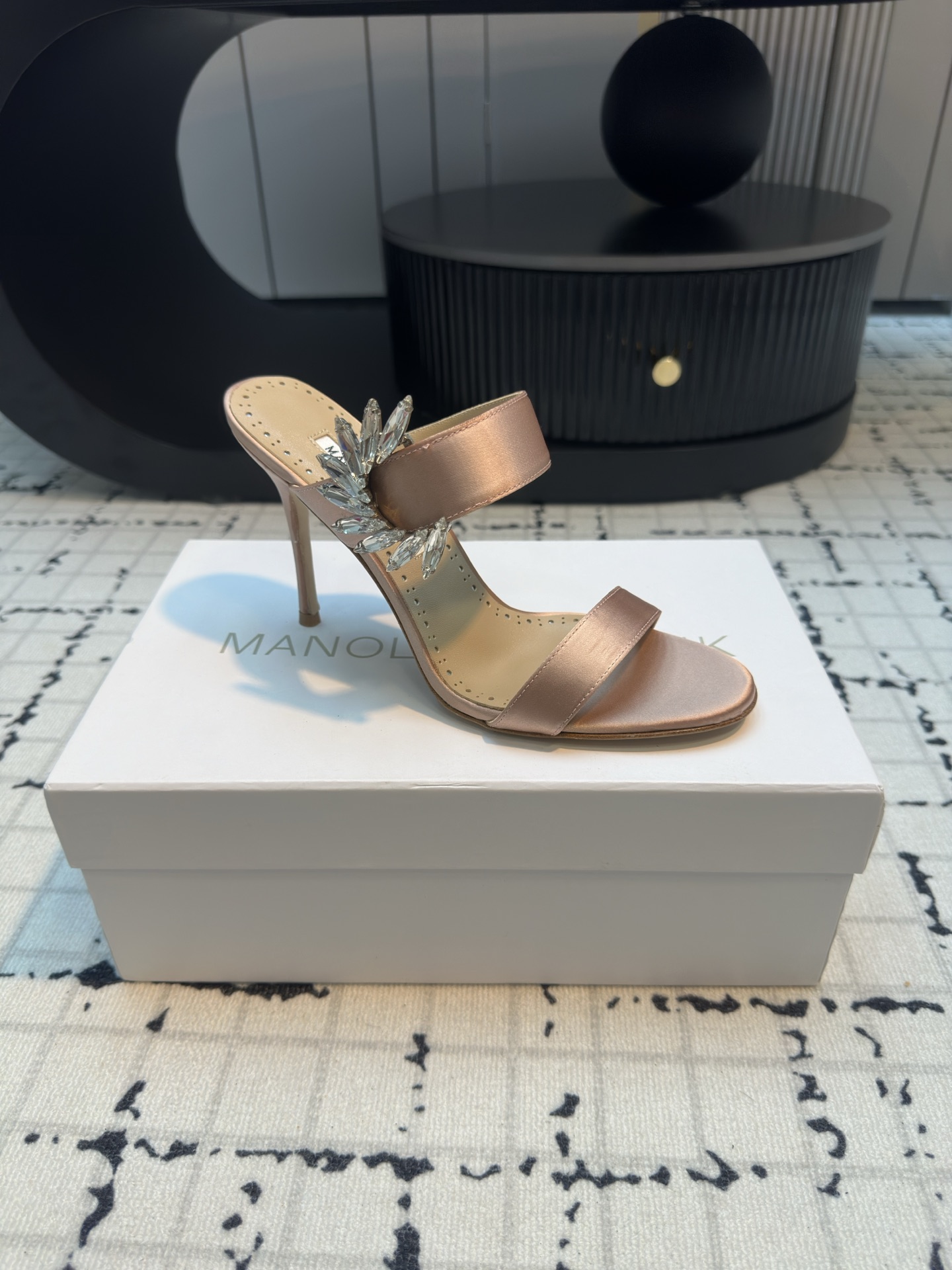 Manolo Blahnik 2024 Chivela 90 Satin Sandal