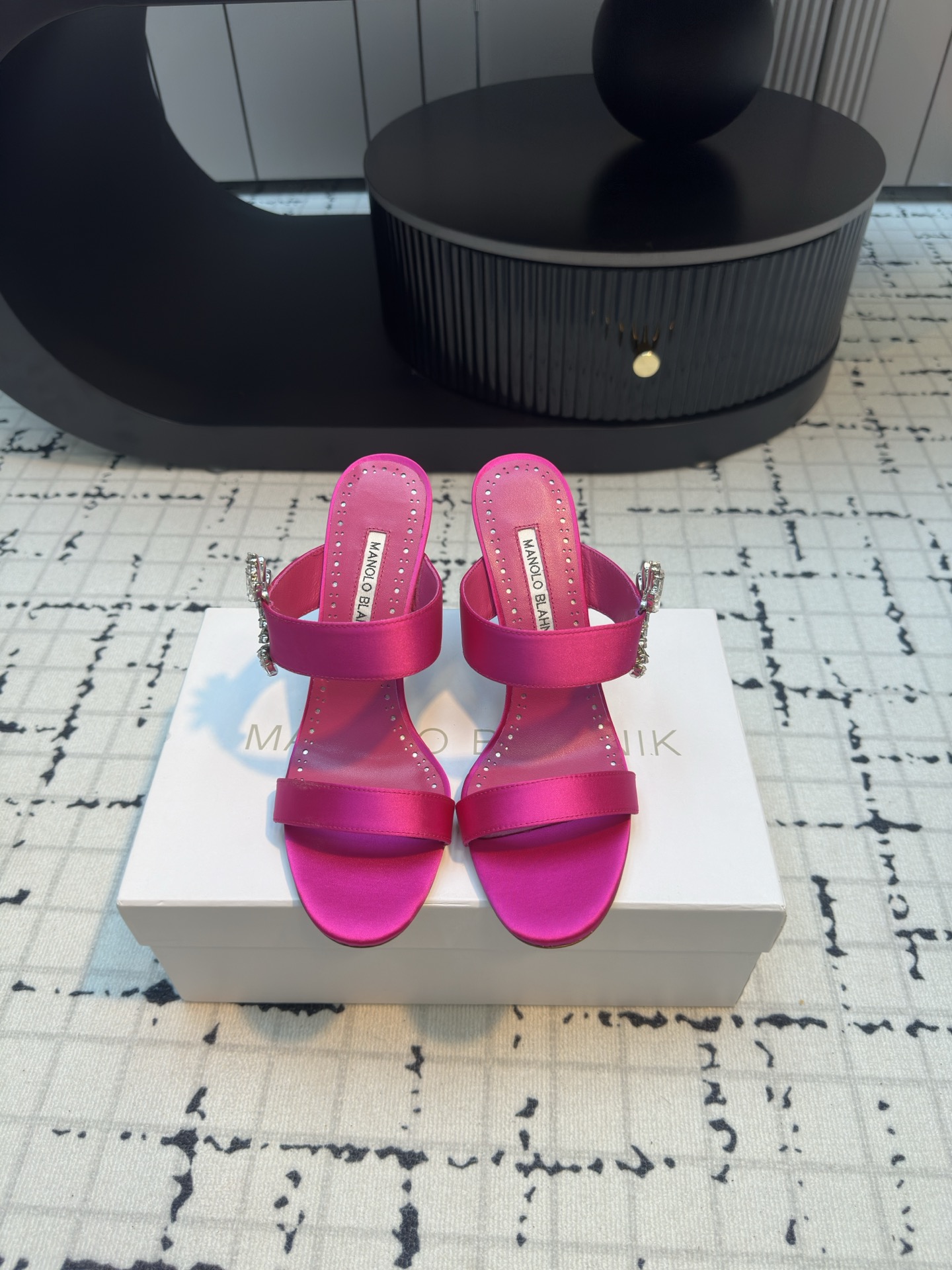 Manolo Blahnik 2024 Chivela 90 Satin Sandal