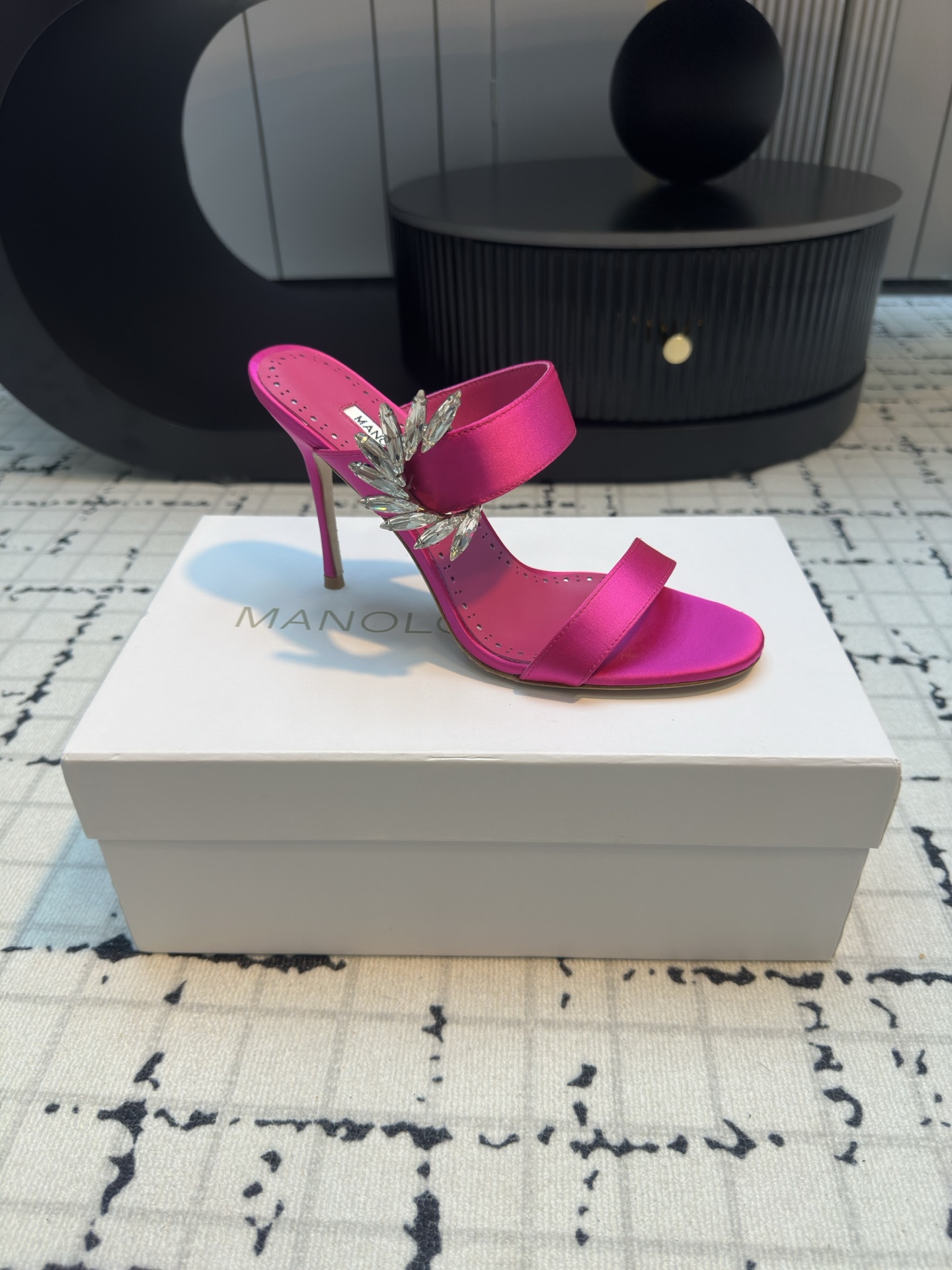 Manolo Blahnik 2024 Chivela 90 Satin Sandal