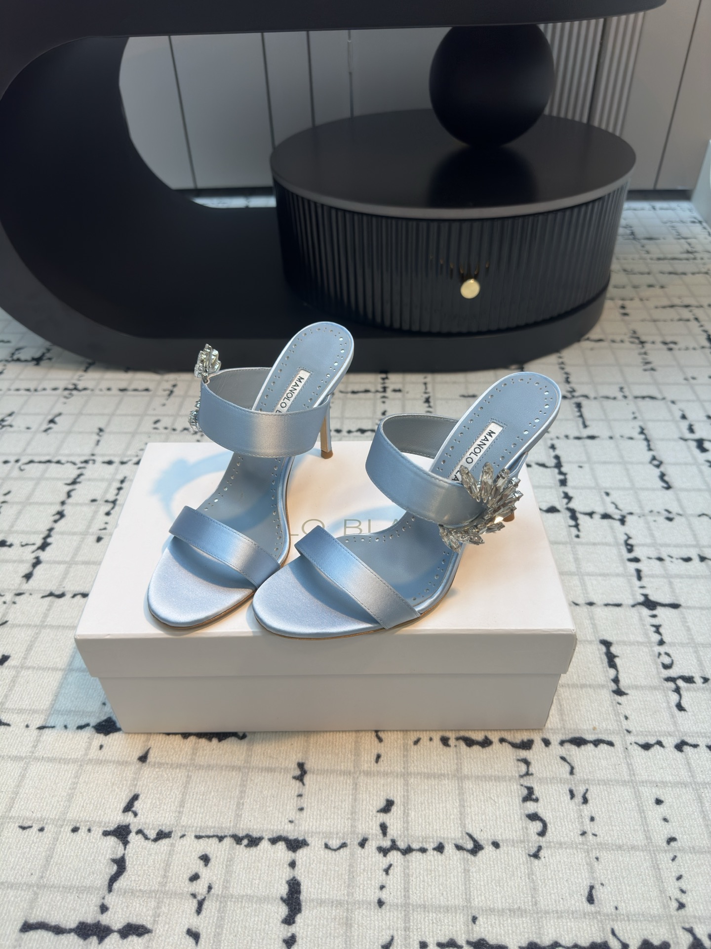 Manolo Blahnik 2024 Chivela 90 Satin Sandal