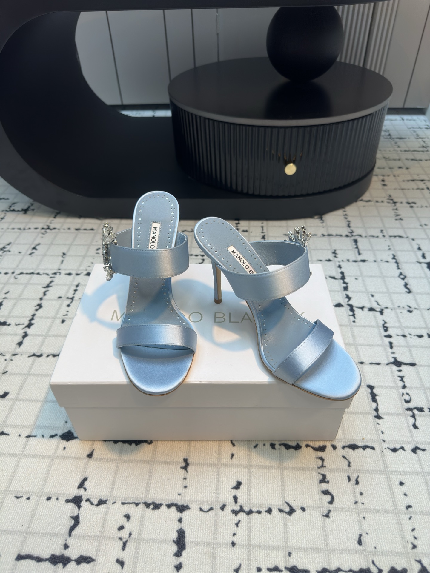 Manolo Blahnik 2024 Chivela 90 Satin Sandal