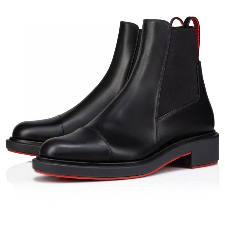 Louboutin Urbino Chelsea Boots - Calf leather - Black - Men