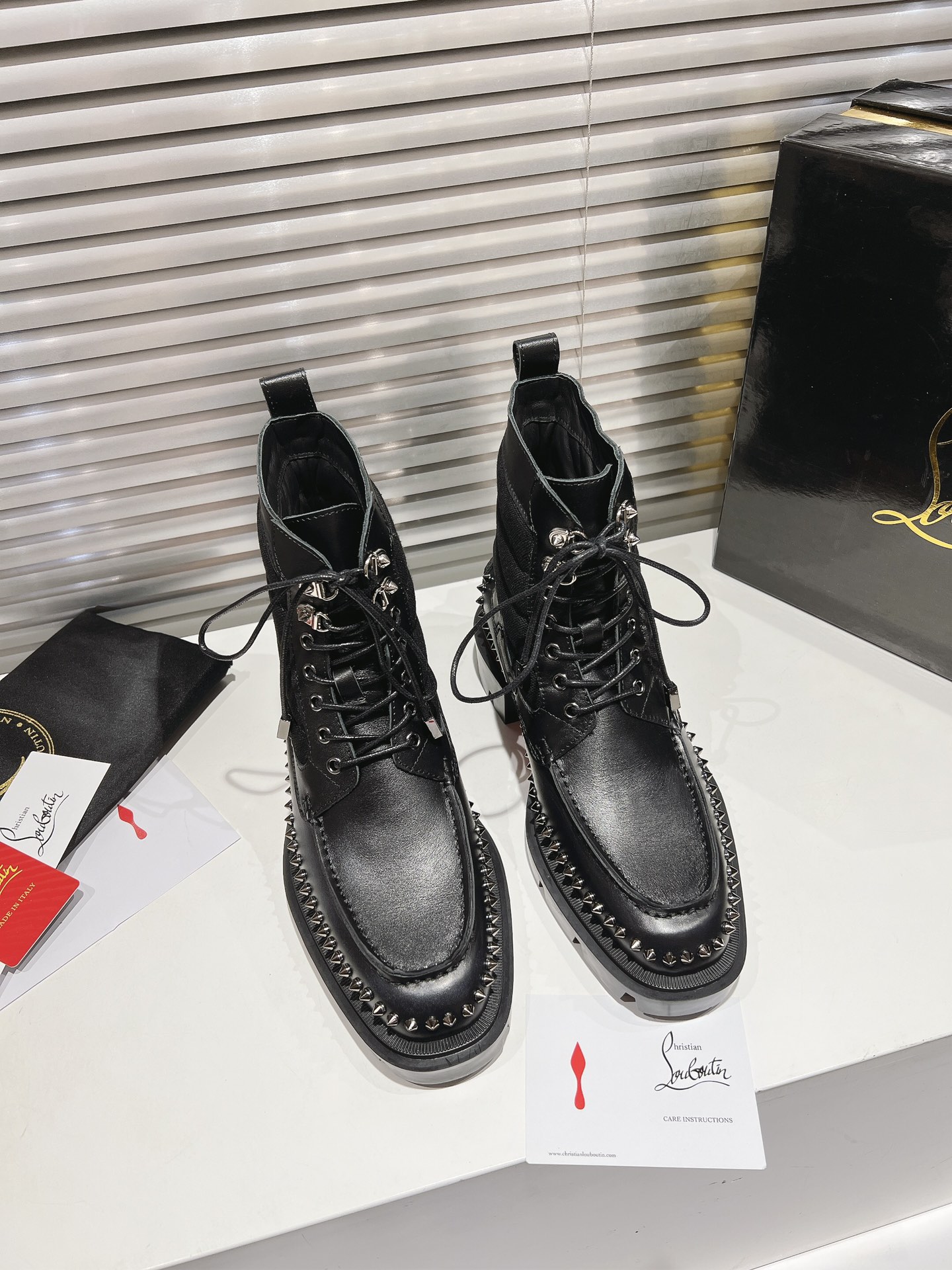 Men Christian Louboutin Our Steckel Boot Black