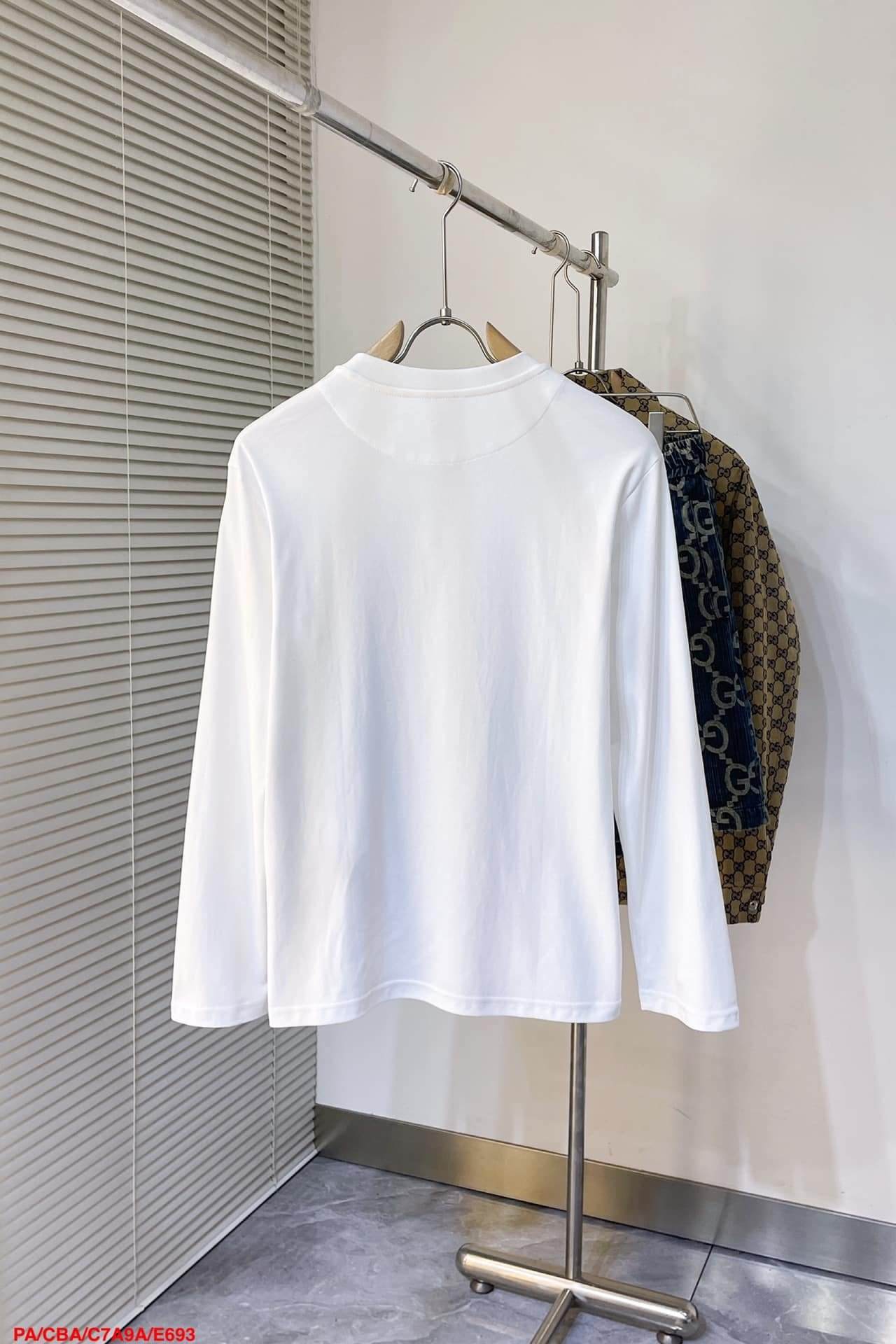 Prada Embroidered Long Sleeve T-Shirt