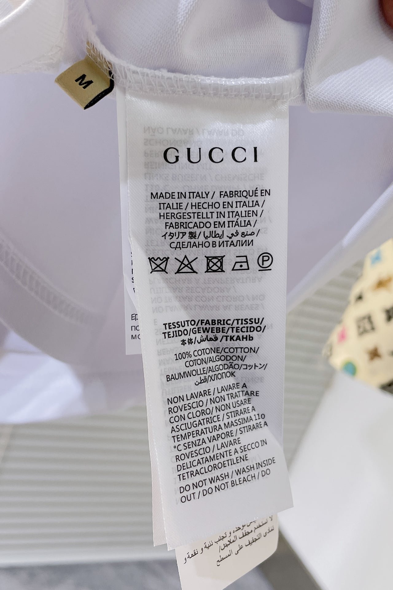 Cotton jersey T-shirt with Gucci print