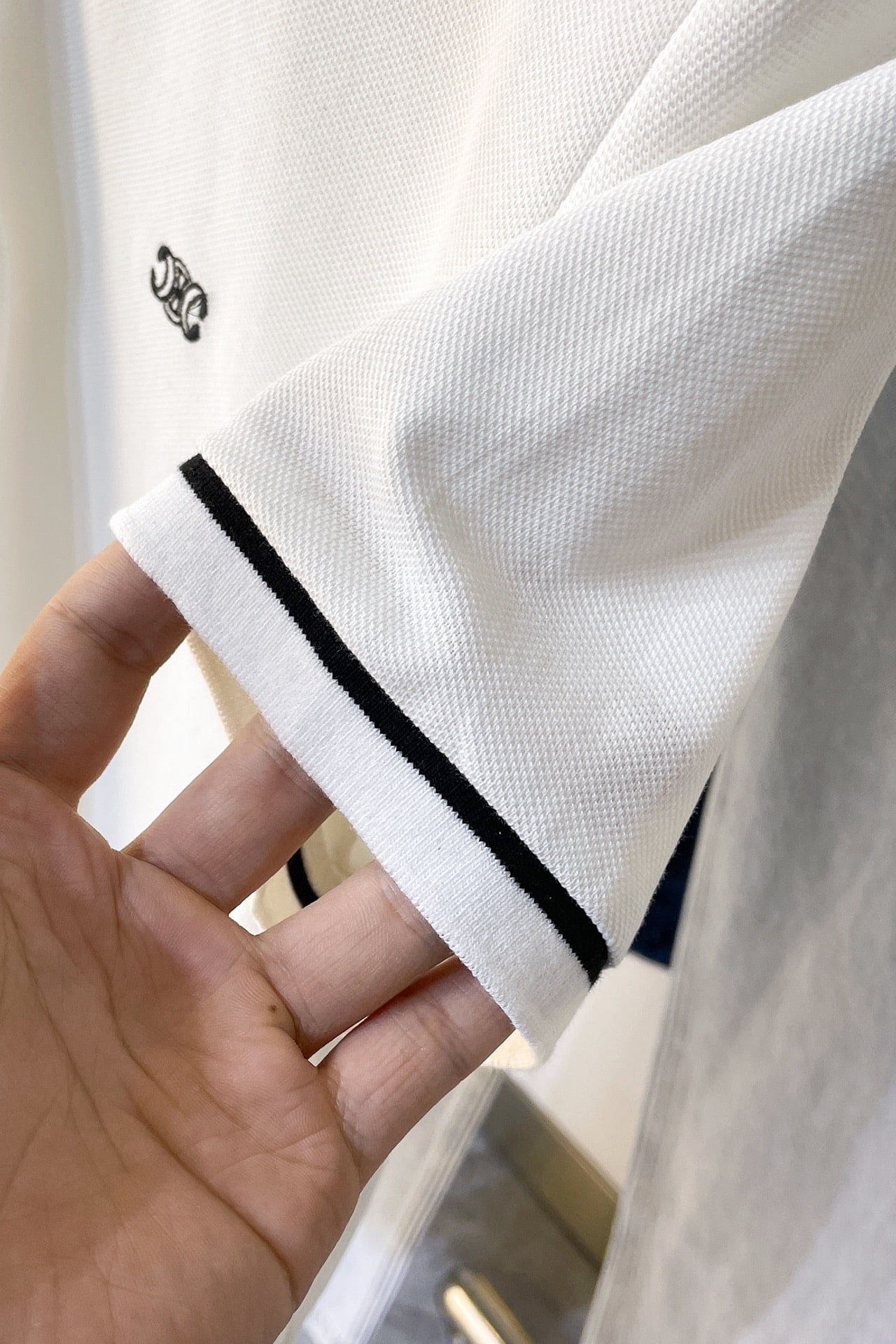 Celine classic polo shirt in cotton pique