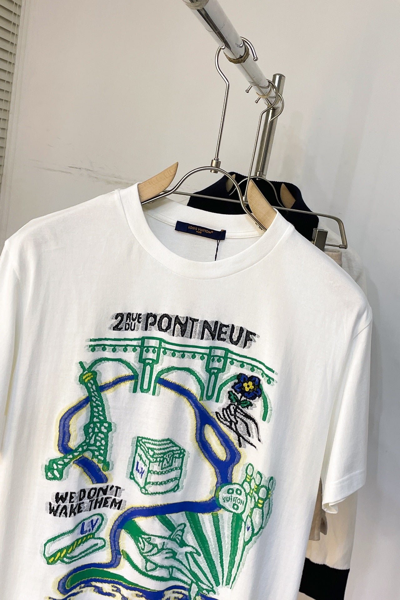 LV Intarsia Graphic Cotton T-Shirt