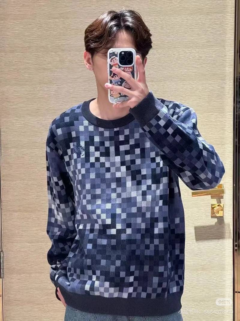 LV Vers Damoflage Jacquard Pullover
