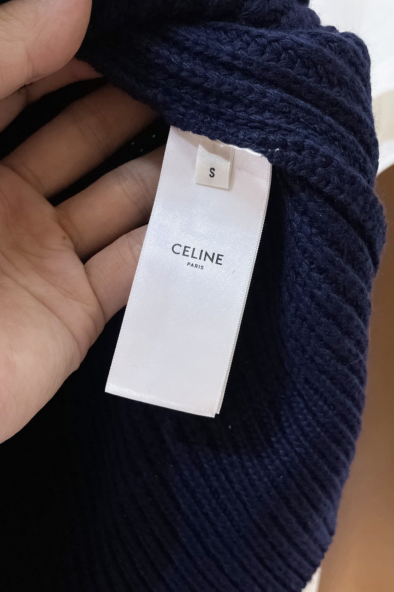celine oversized sweater in ribbed wool