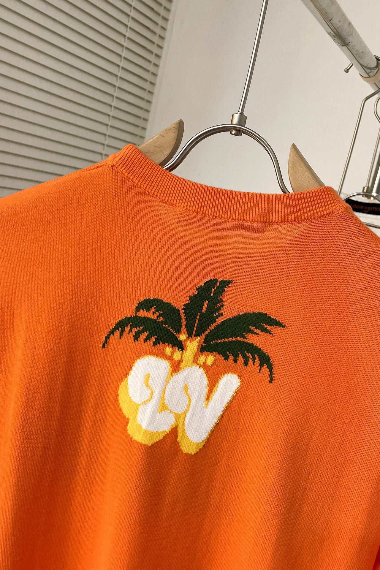 LV Short-Sleeved Cotton Crewneck
