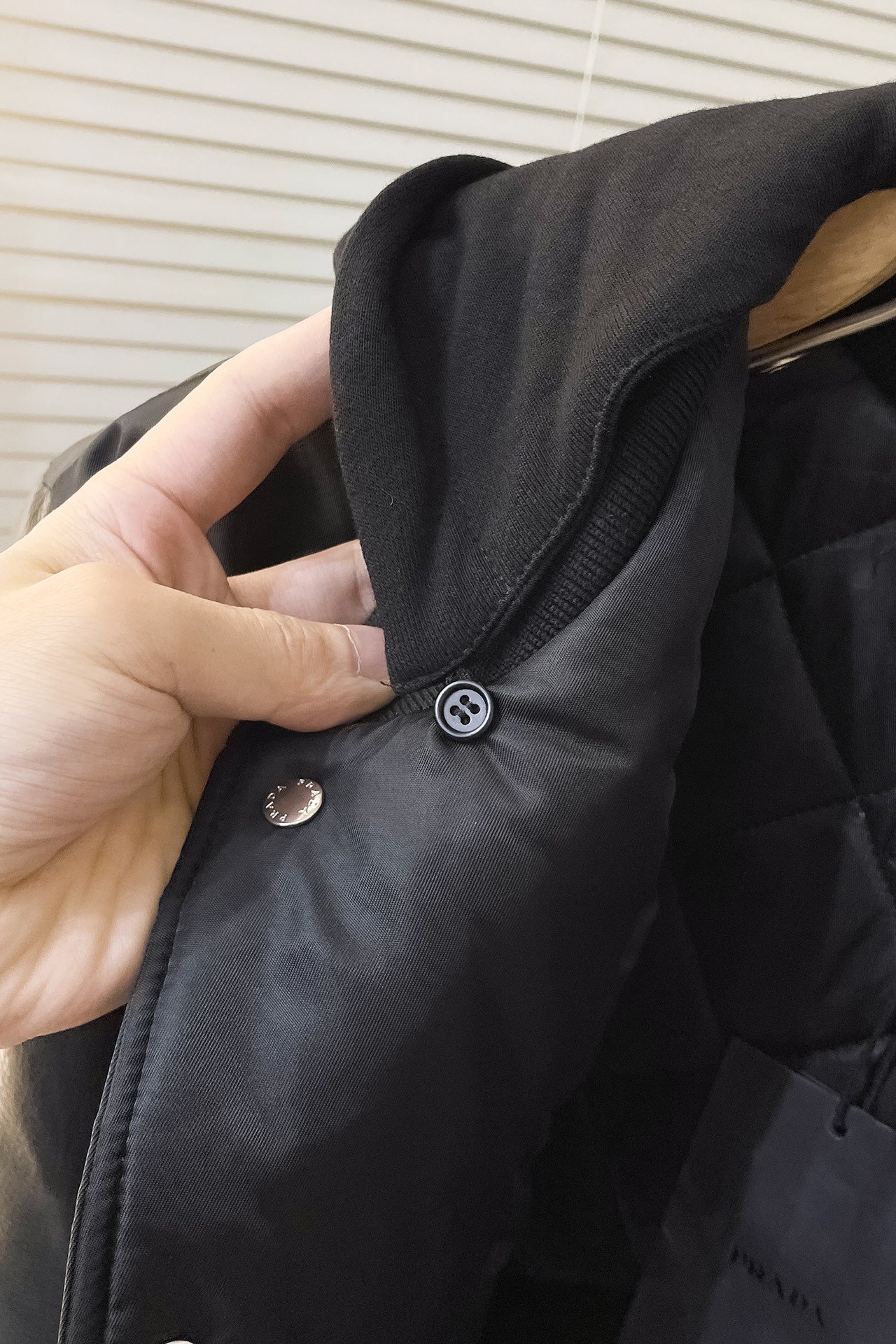 Oversized Re-Nylon bomber jacket