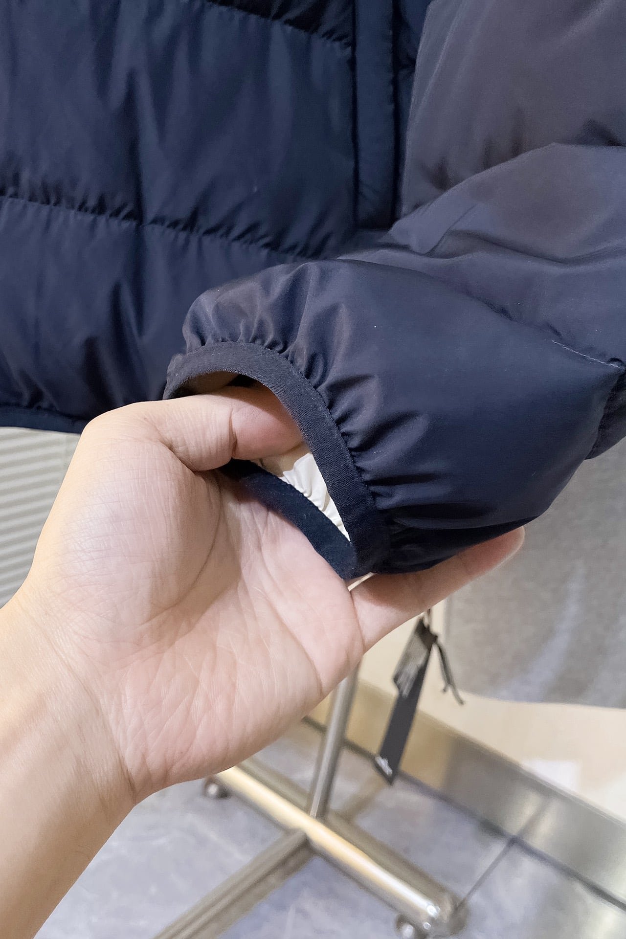 Nylon puffer jacket