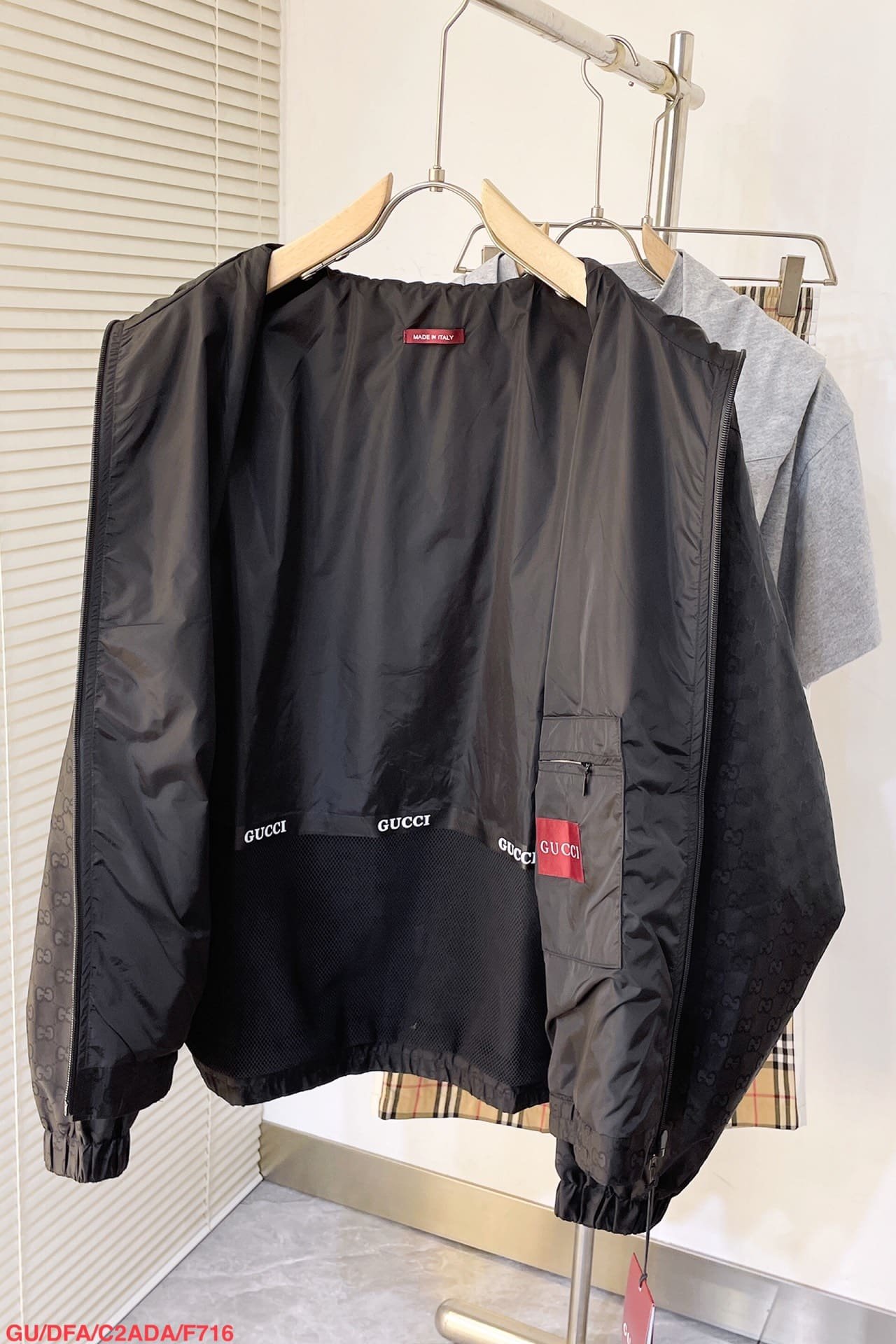 Gucci lightweight gg nylon jacquard jacket