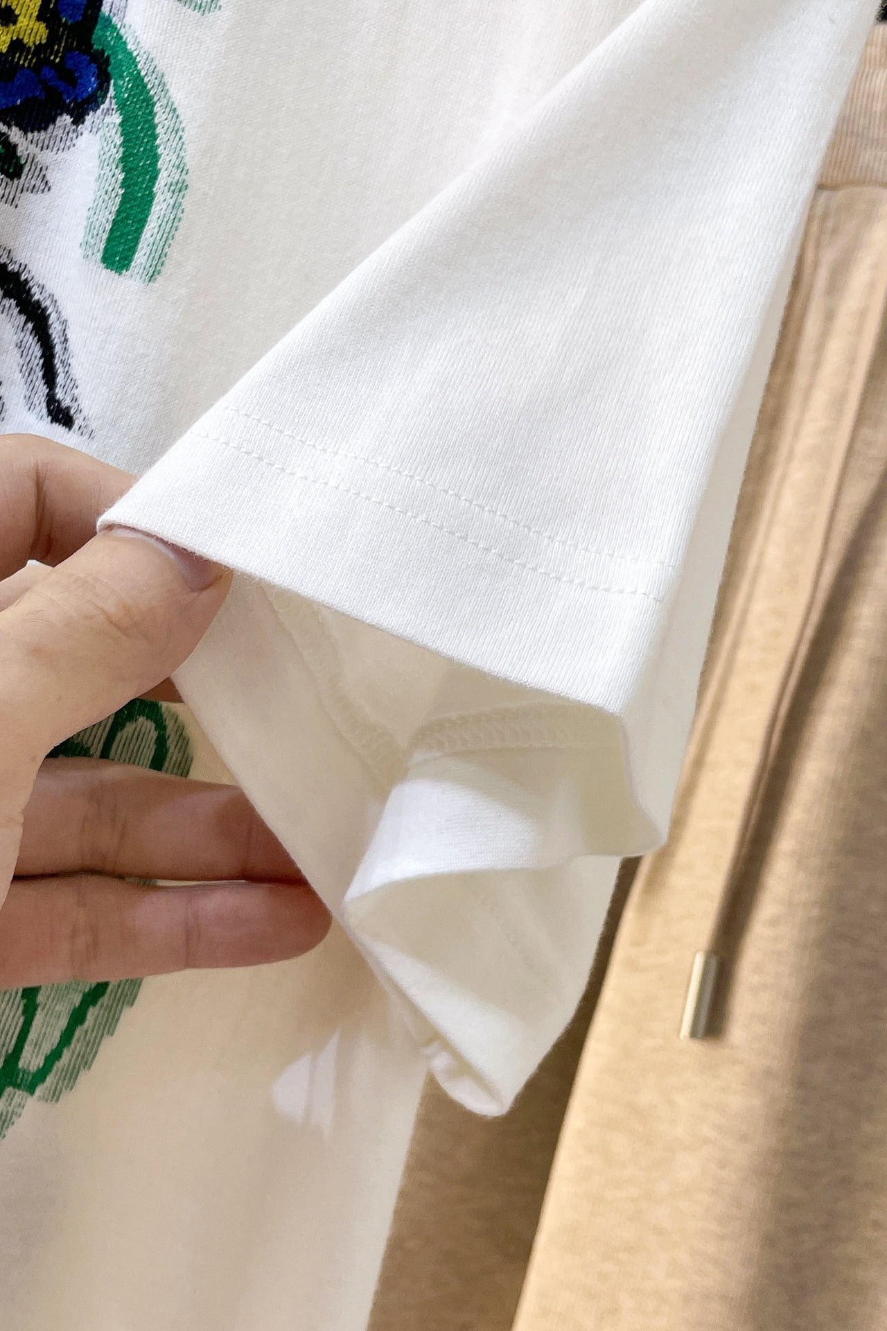 LV Intarsia Graphic Cotton T-Shirt