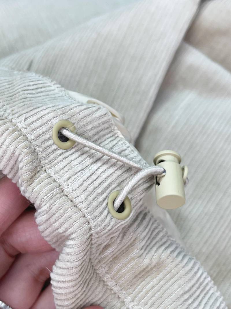 Corduroy down jacket