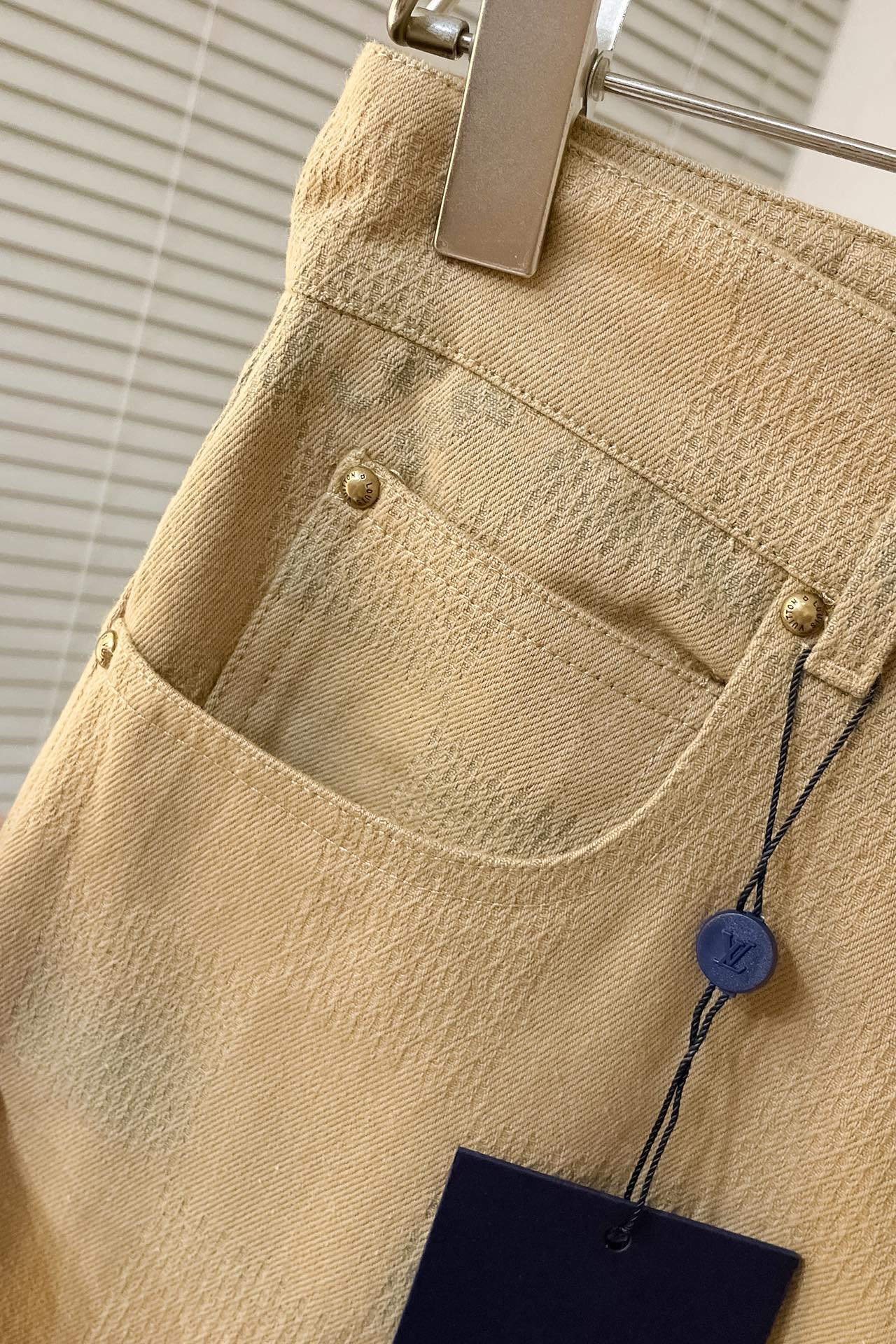 Damier Collarless Workwear Cotton Jacket+Pants