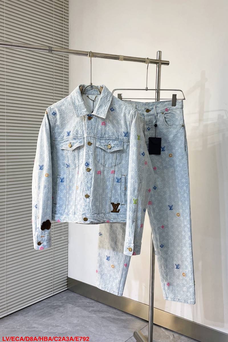 LV Monogram Denim Jacket+Pants