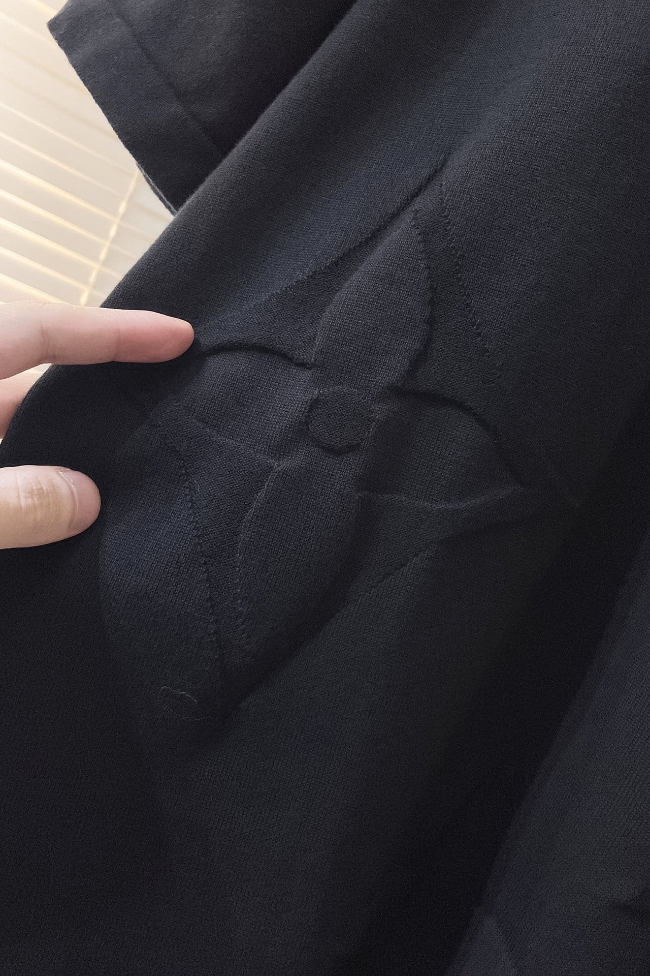 Monogram Short-Sleeved Cotton Crewneck