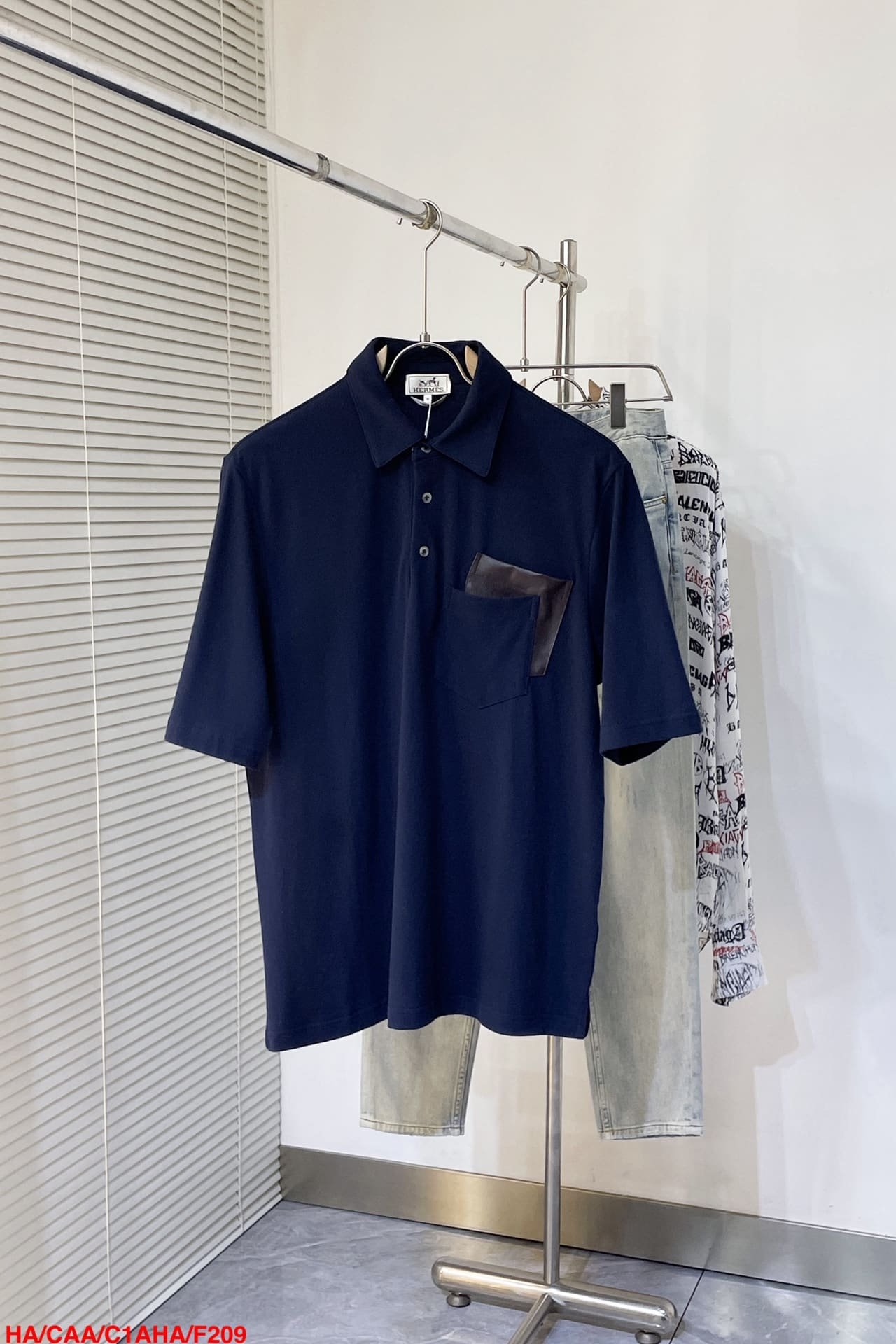 Hermes polo shirt with pocket
