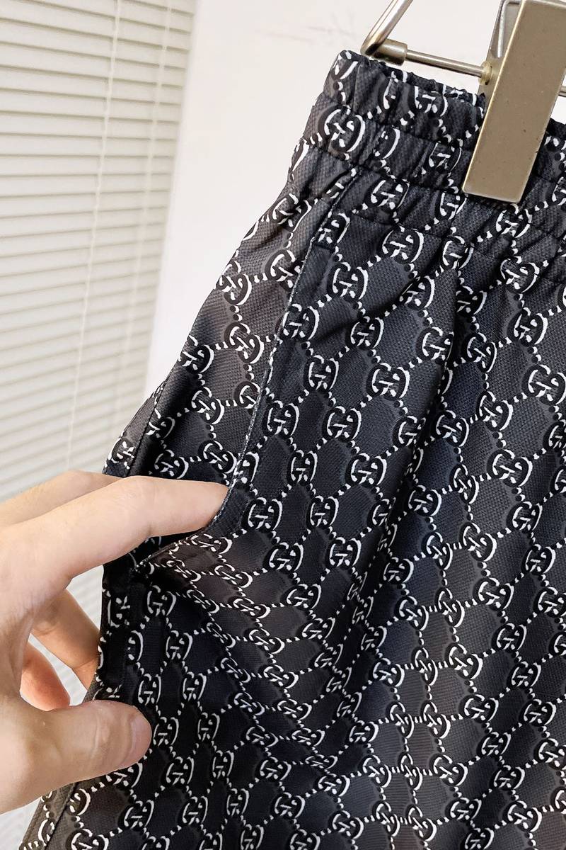 Gucci Silk shirt with GG Shadow+ Shorts