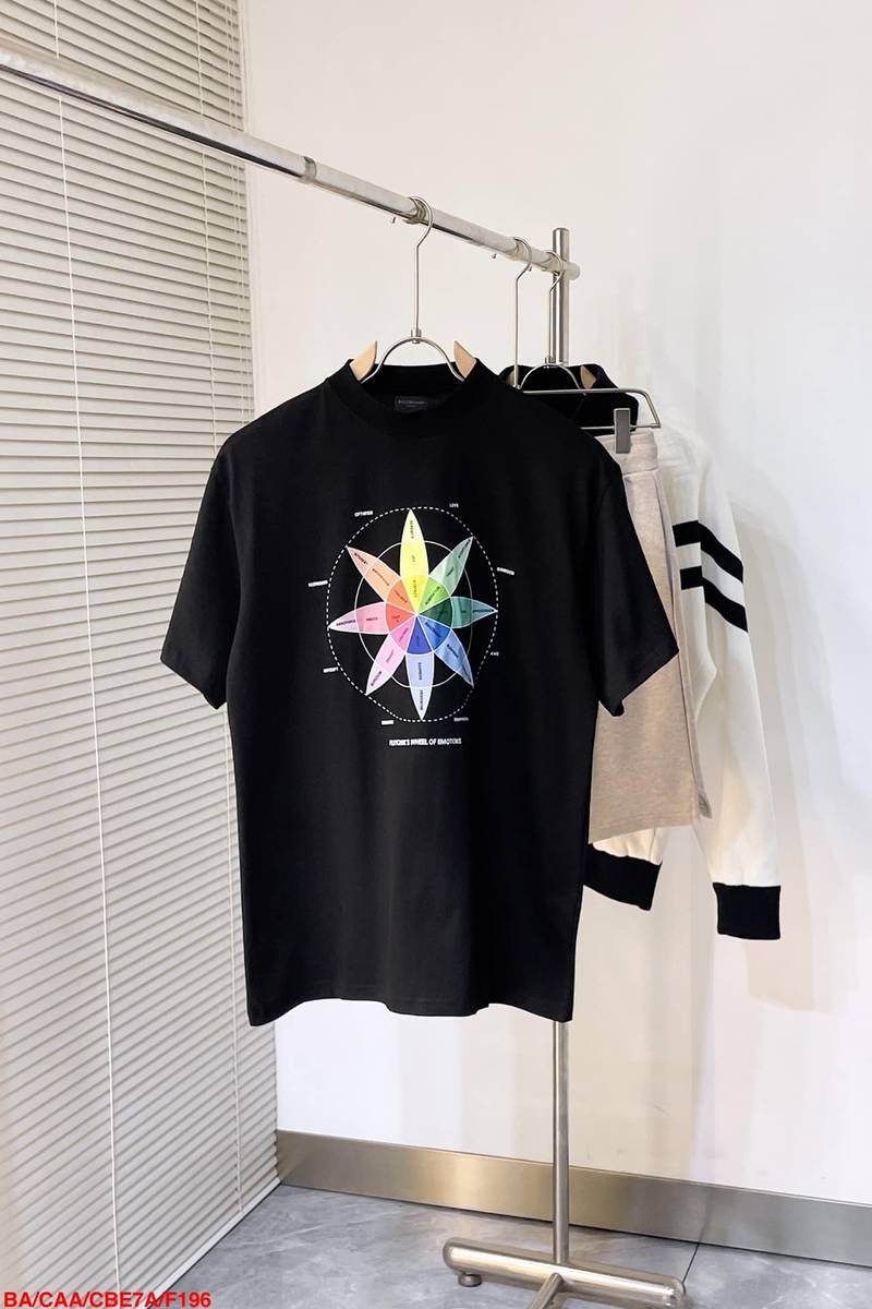 Balenciaga How Do You Feel? T-Shirt Medium Fit in black vintage jersey