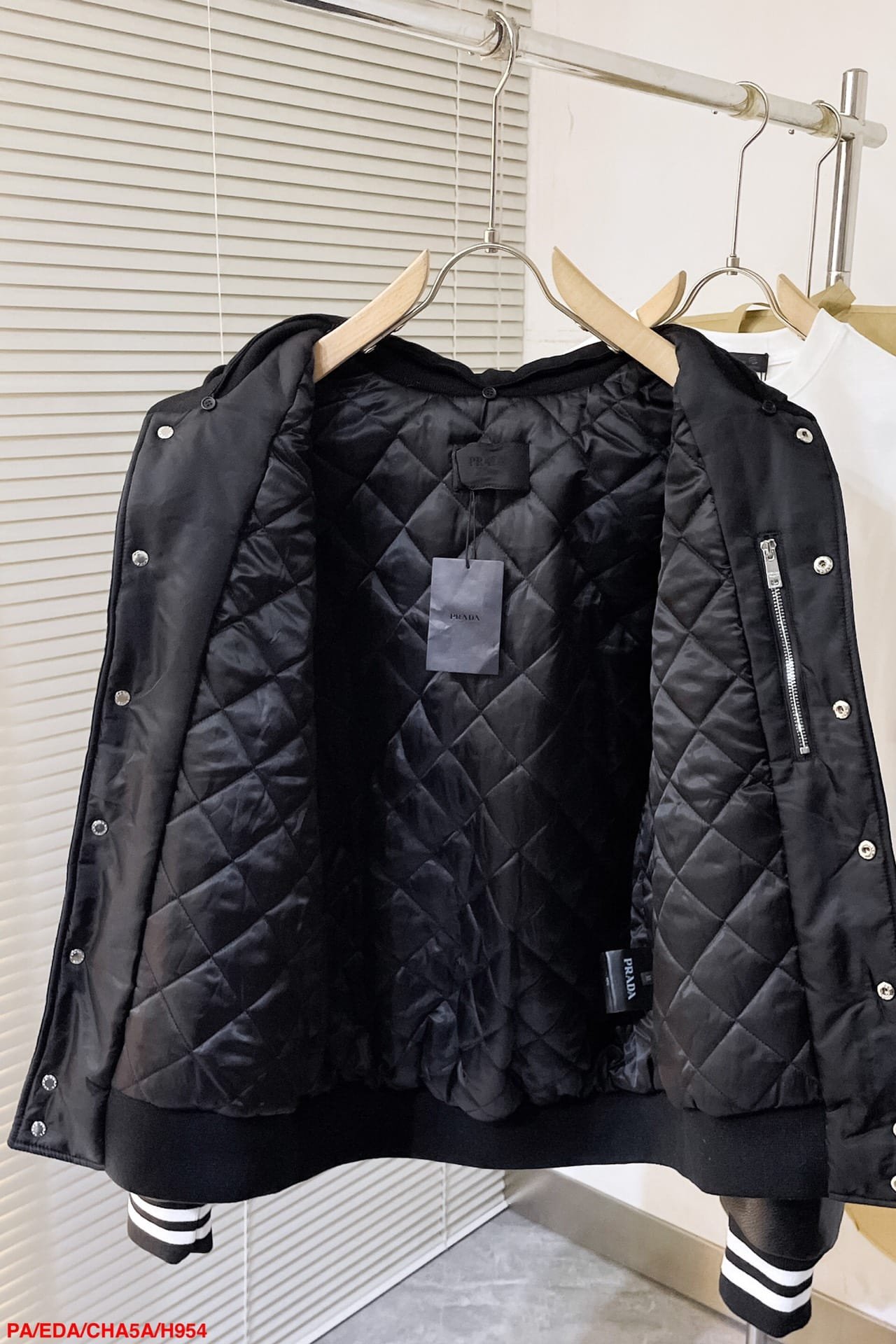 Oversized Re-Nylon bomber jacket