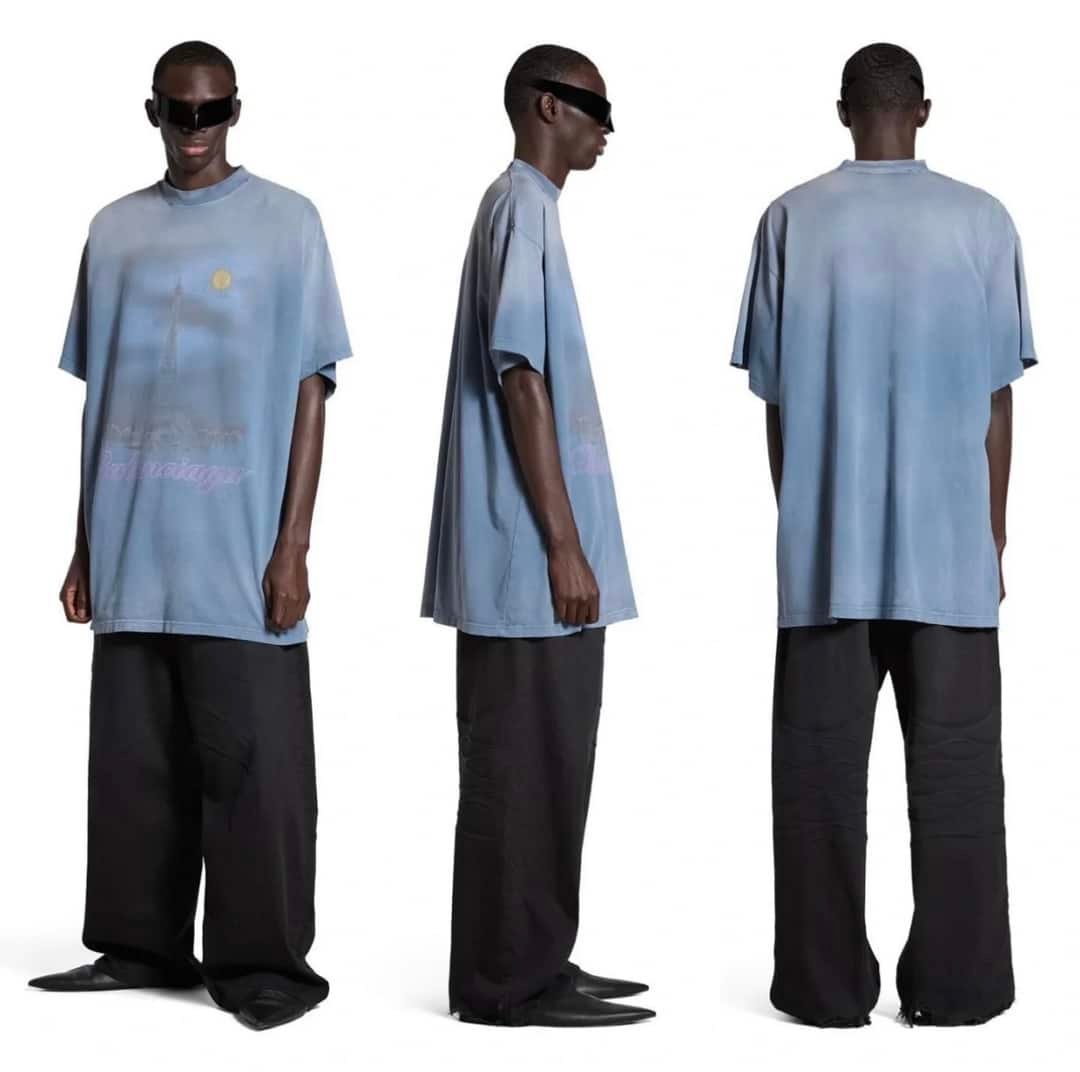 Balenciaga Paris Moon T-Shirt Oversized