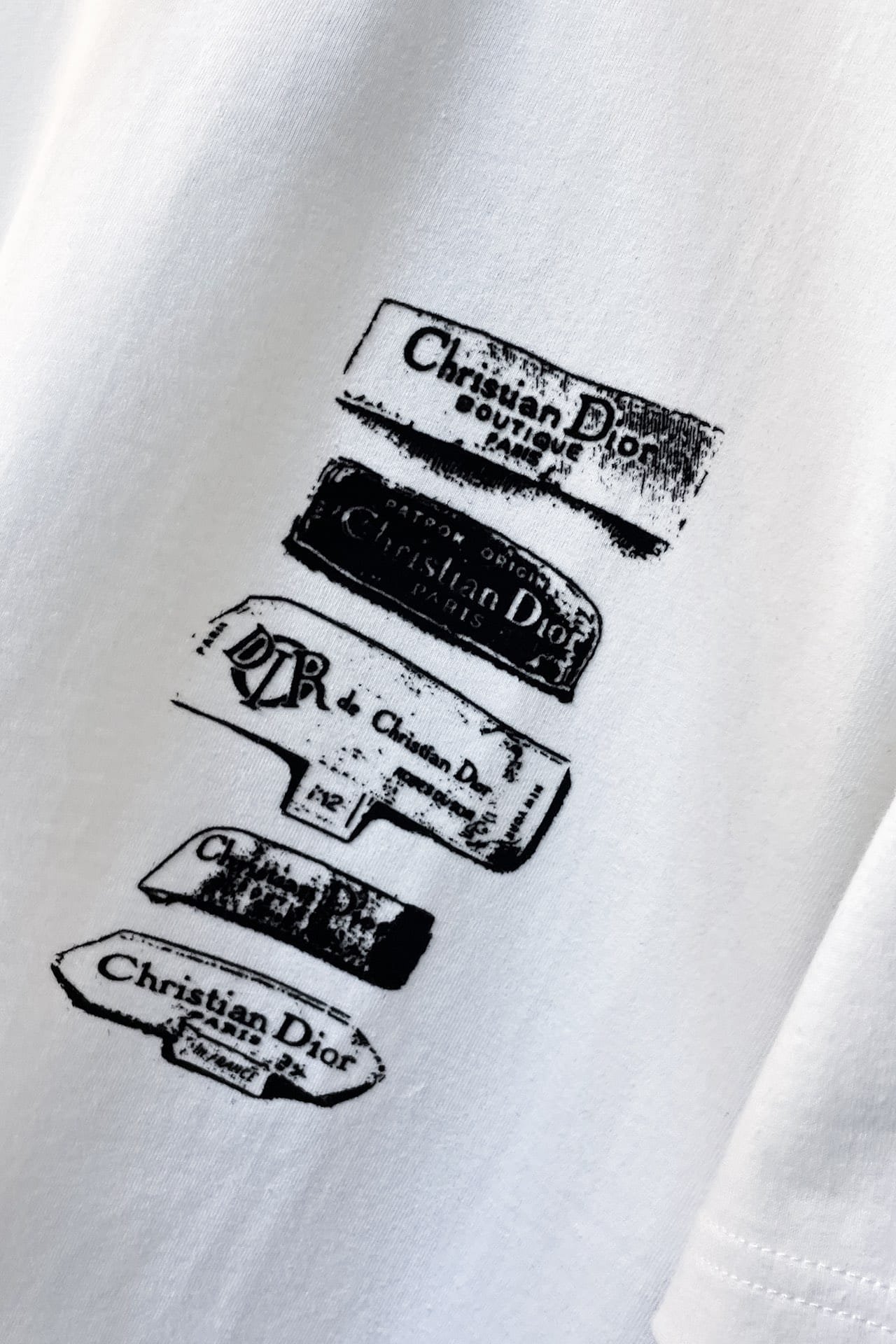 Dior Archives Labels T-Shirt, Relaxed Fit