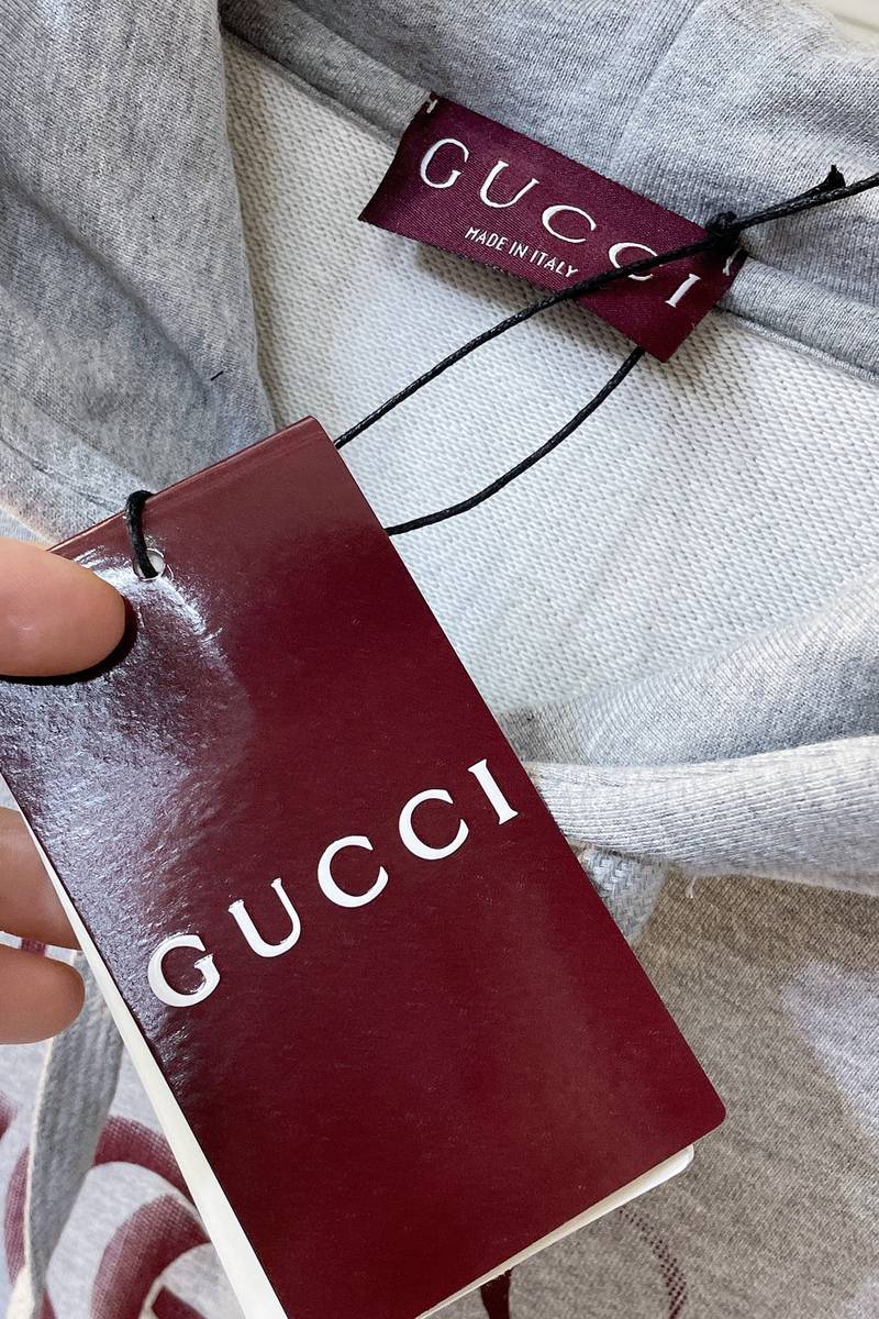 Gucci cotton jersey hooded sweatshirt