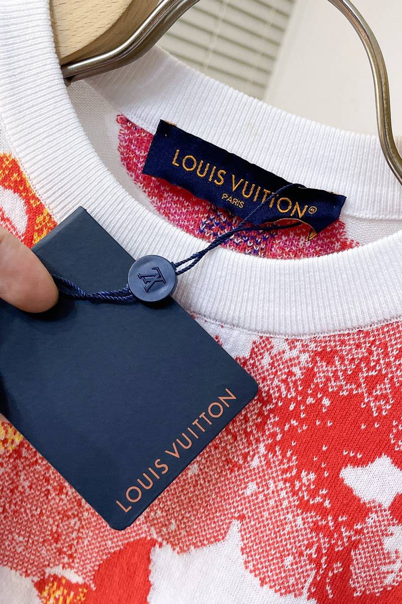 LV Jacquard Knit Short Sleeve T-Shirt