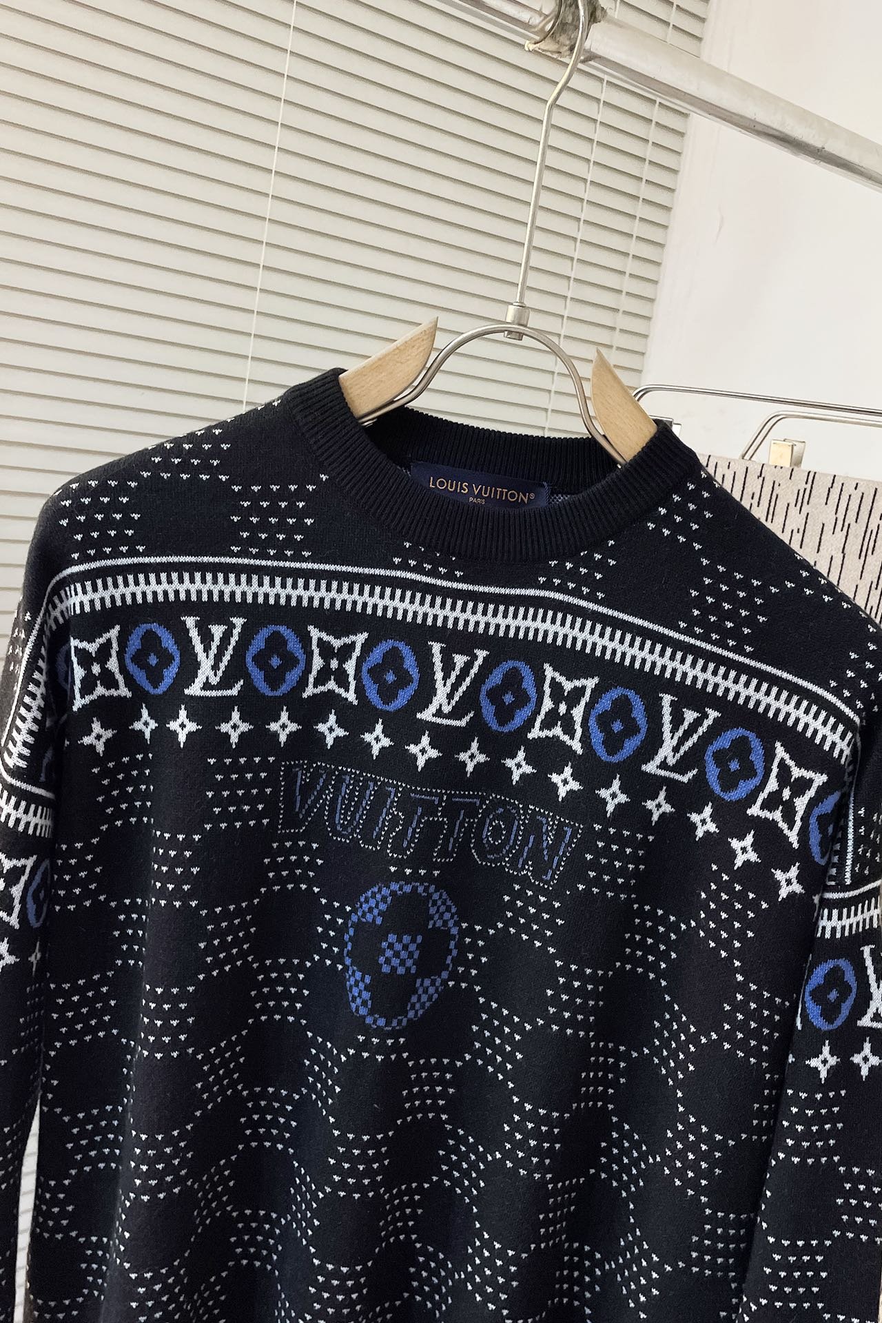 Jacquard Wool Pullover