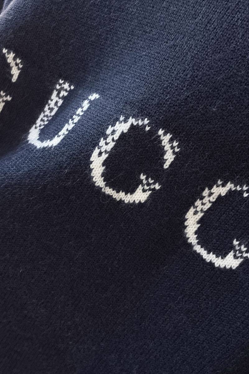 Wool sweater with Gucci intarsia