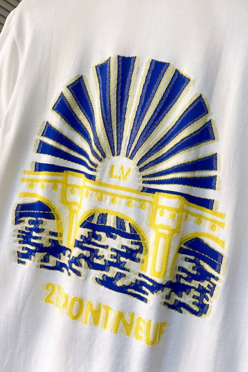 LV Intarsia Graphic Cotton T-Shirt