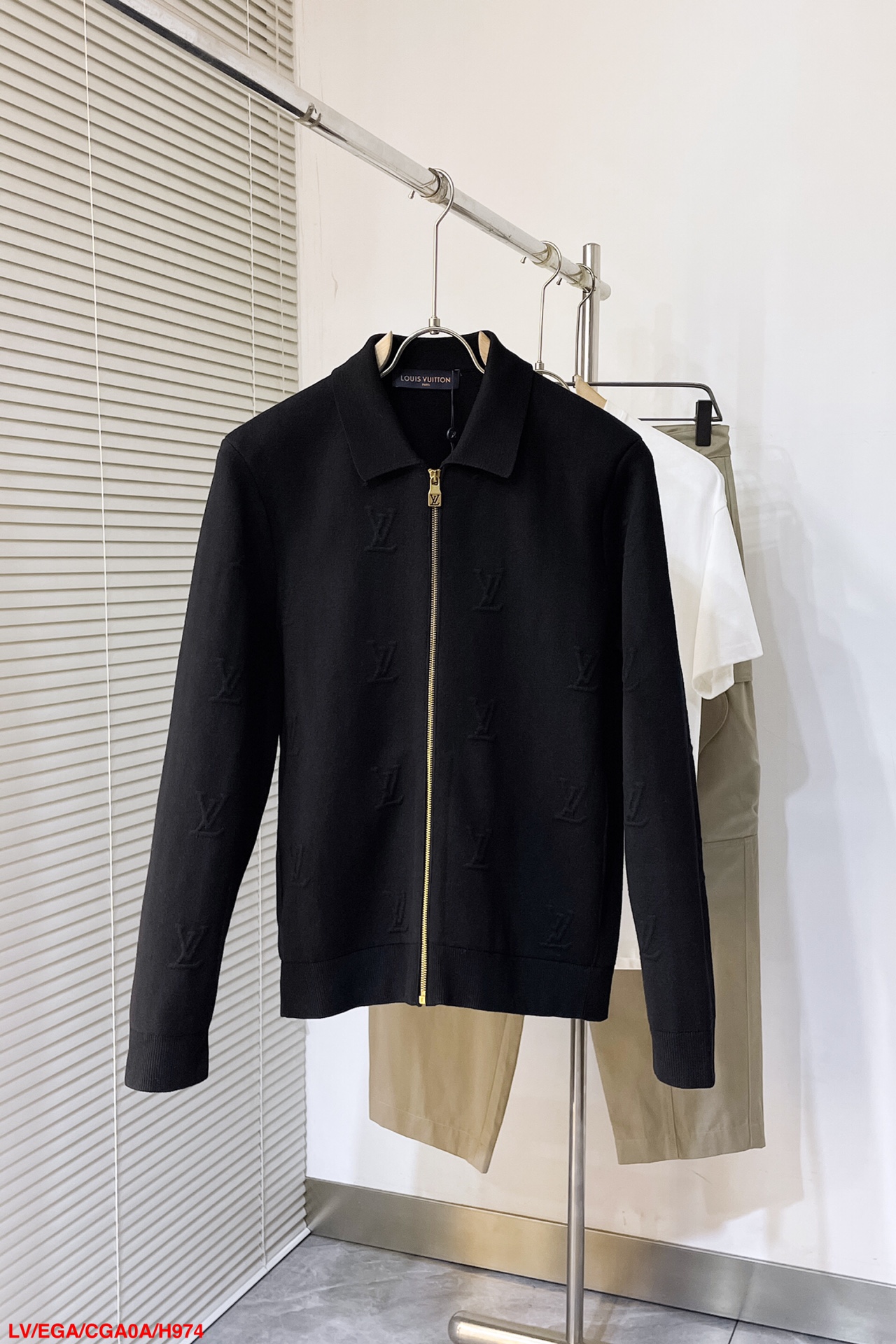 LV Blason Embossed Wool Blouson