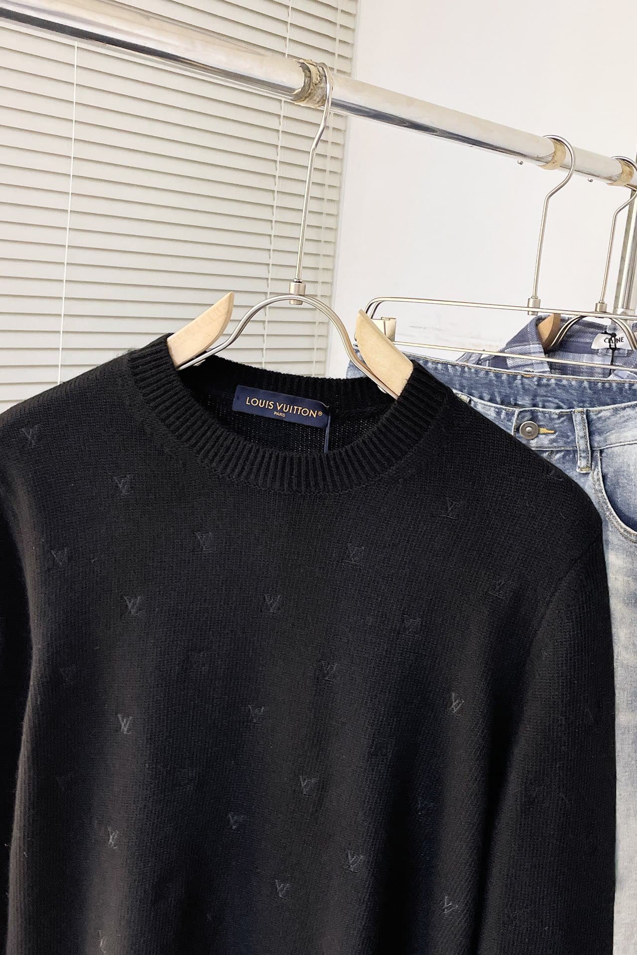 LV Embroidered Signature Merino Crewneck