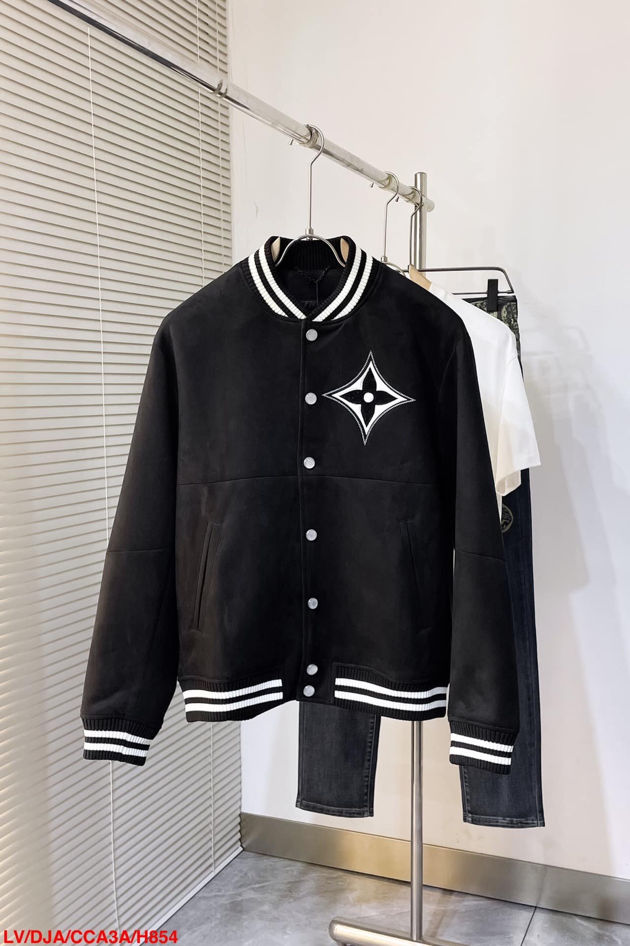 Embellished Lambskin Bomber Blouson