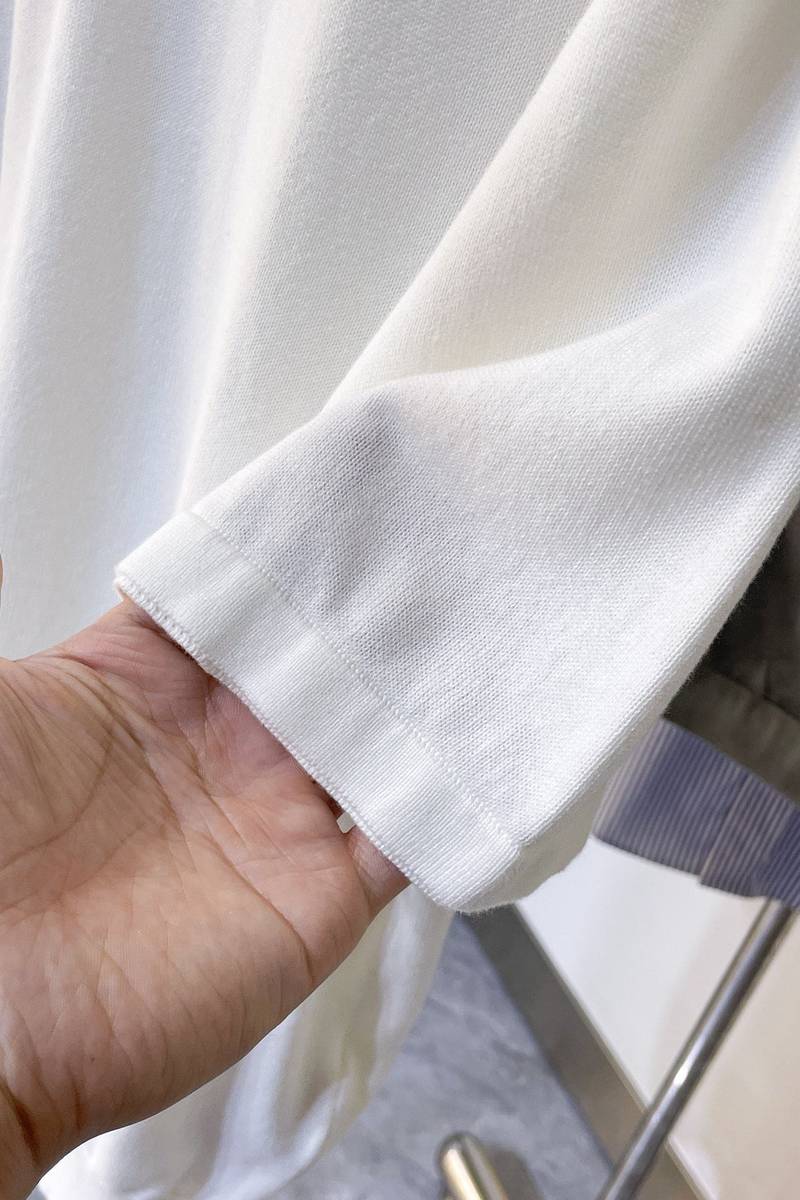 LV Embroidered Short-Sleeved Cotton Blend Polo Shirt