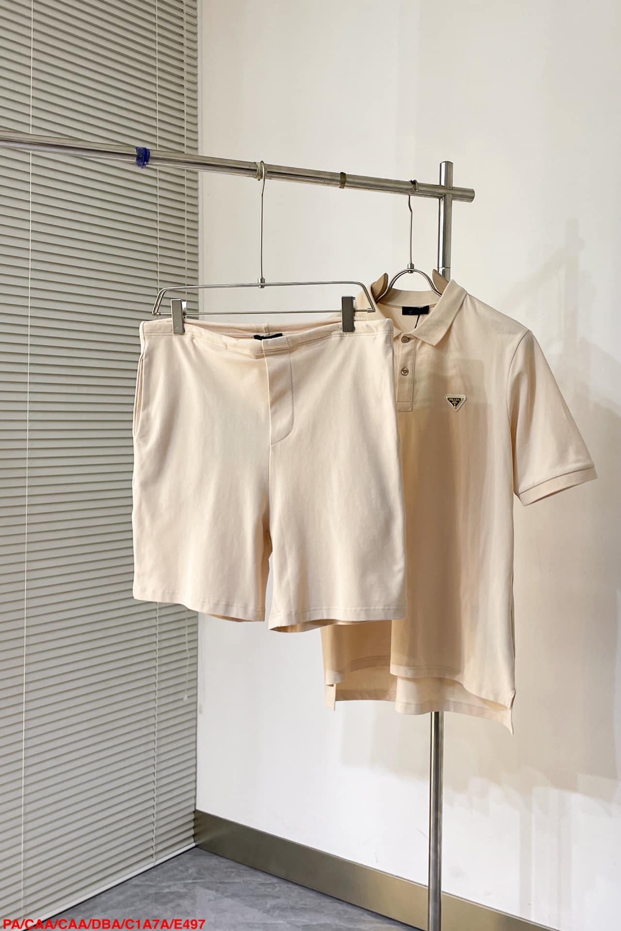 Prada Cotton polo shirt+shorts
