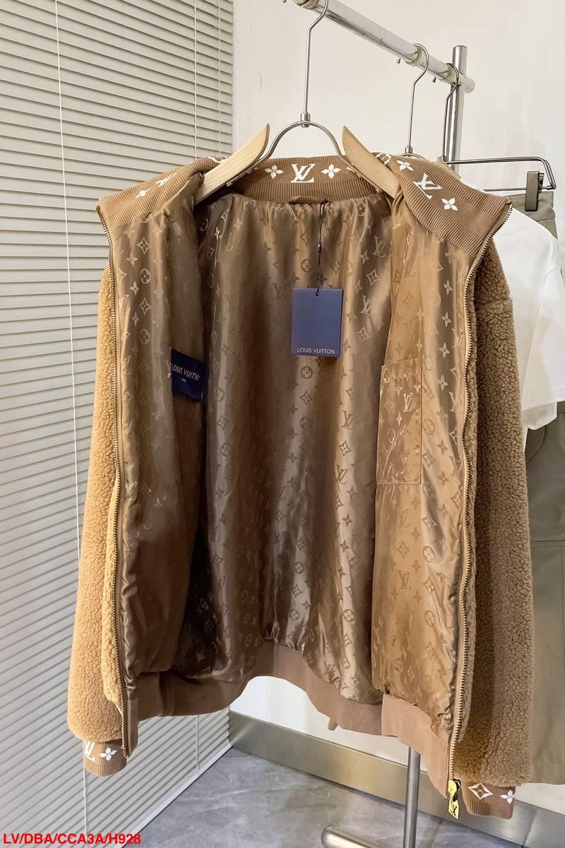 Leather Patch Fleece Blouson
