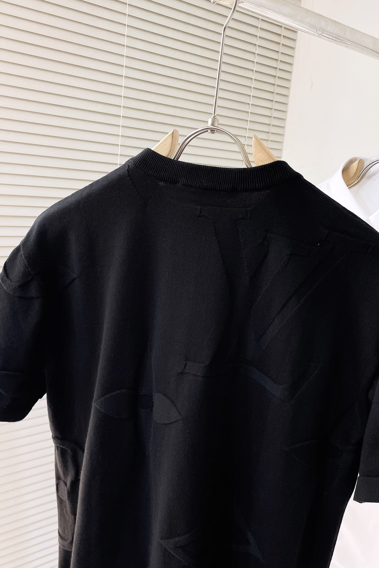 Monogram Short-Sleeved Cotton Crewneck