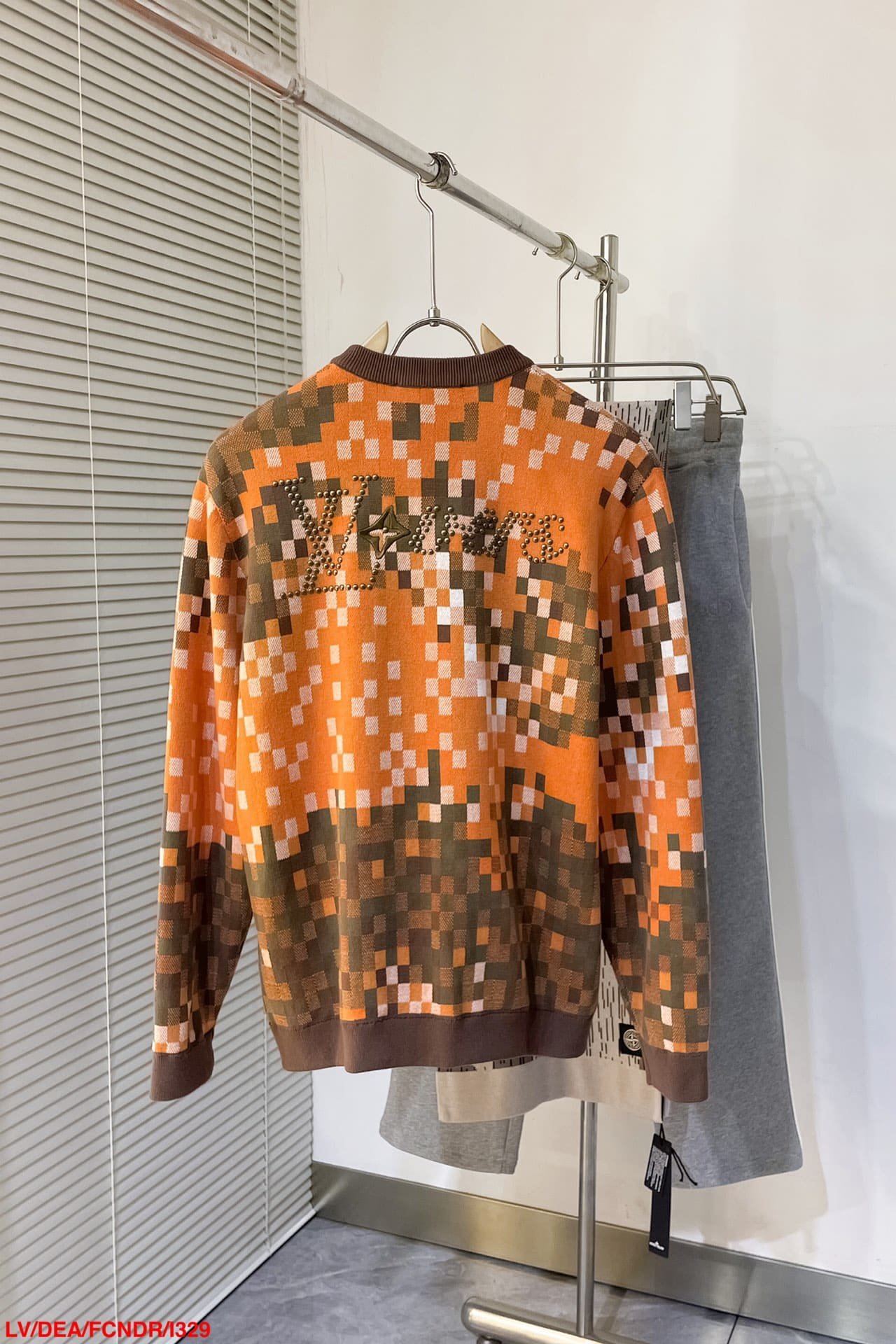 Jacquard Cotton Pullover