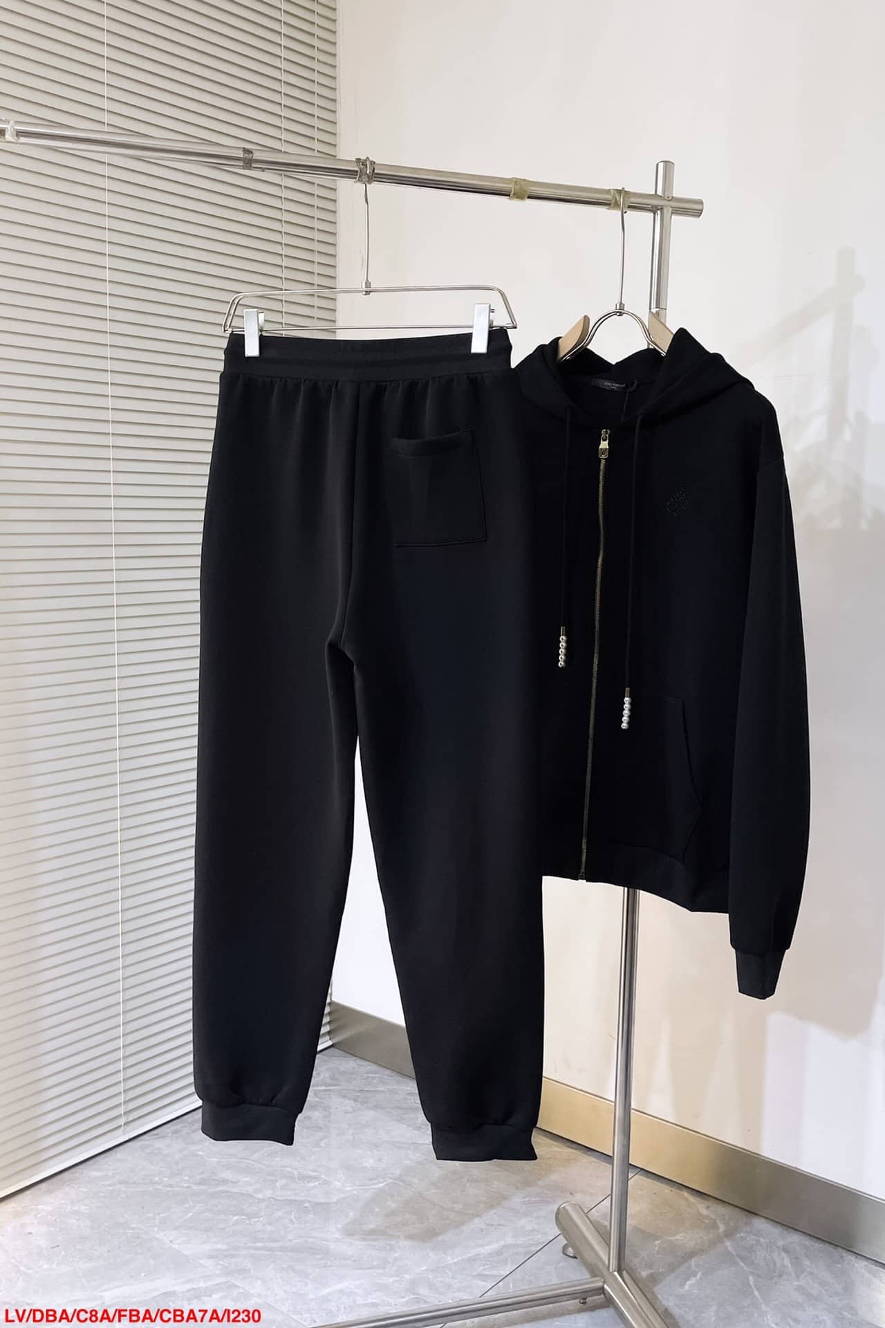 Embroidered Zipped Jersey Hoodie+pant