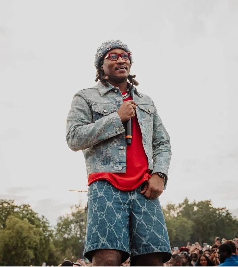 LV crystal denim jacket+pant