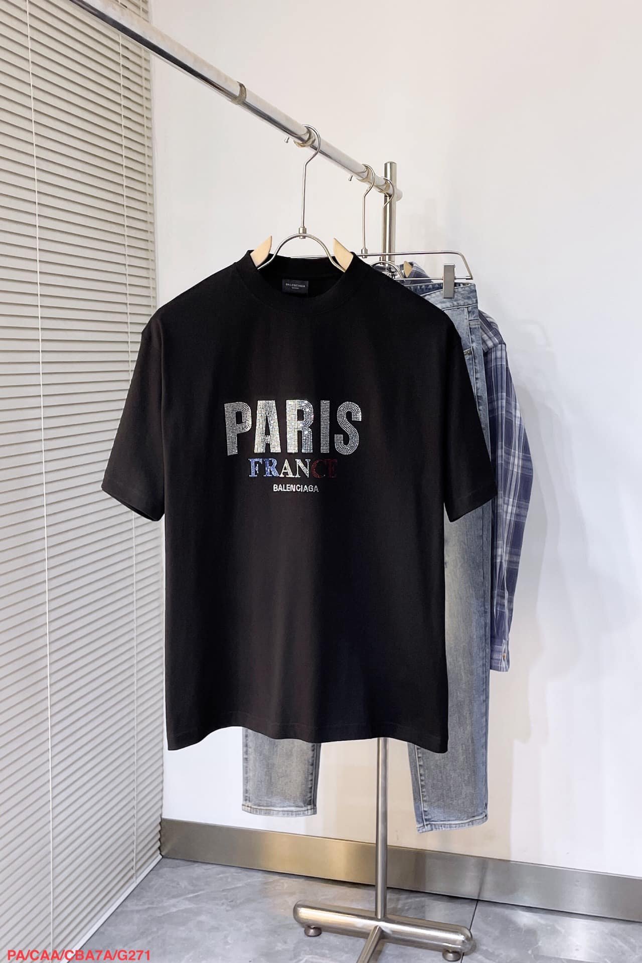 Balenciaga Paris Strass T-Shirt