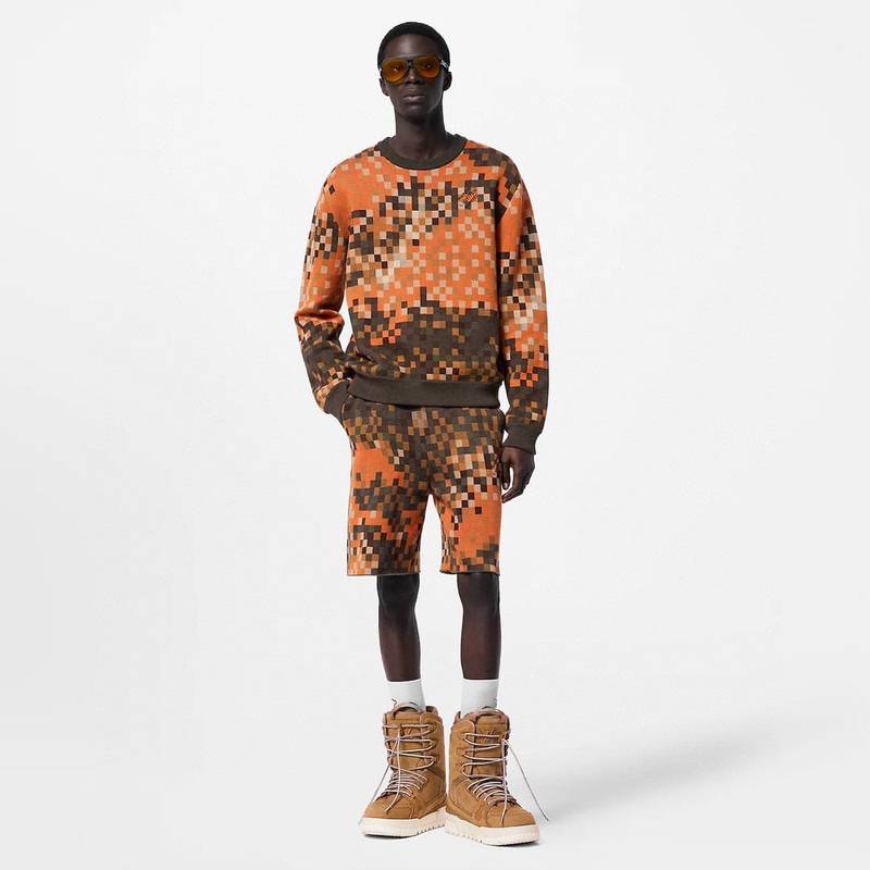 Jacquard Cotton Pullover