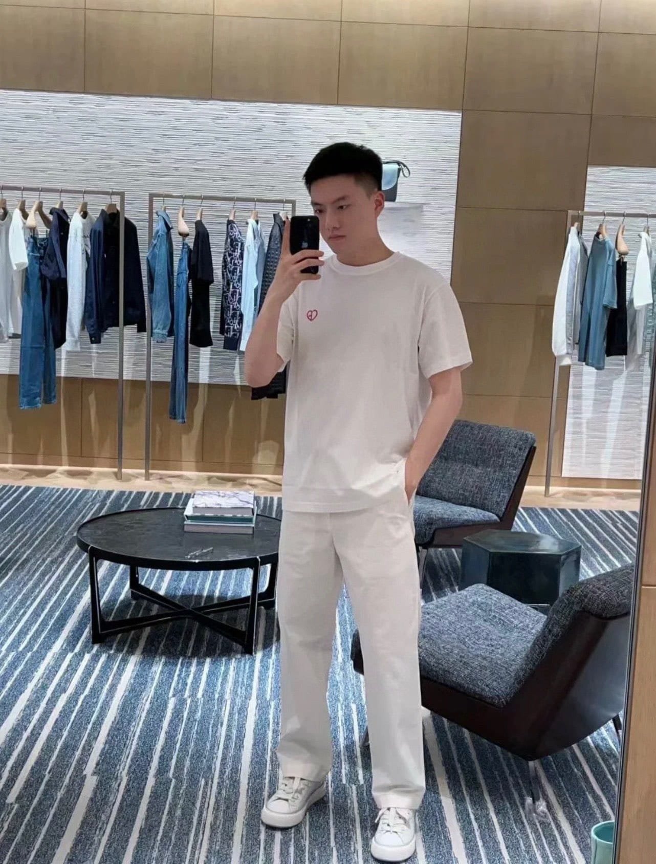 Dior CD Heart Relaxed-Fit T-Shirt