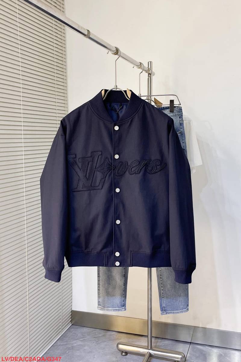 LV Embroidered Cotton Bomber